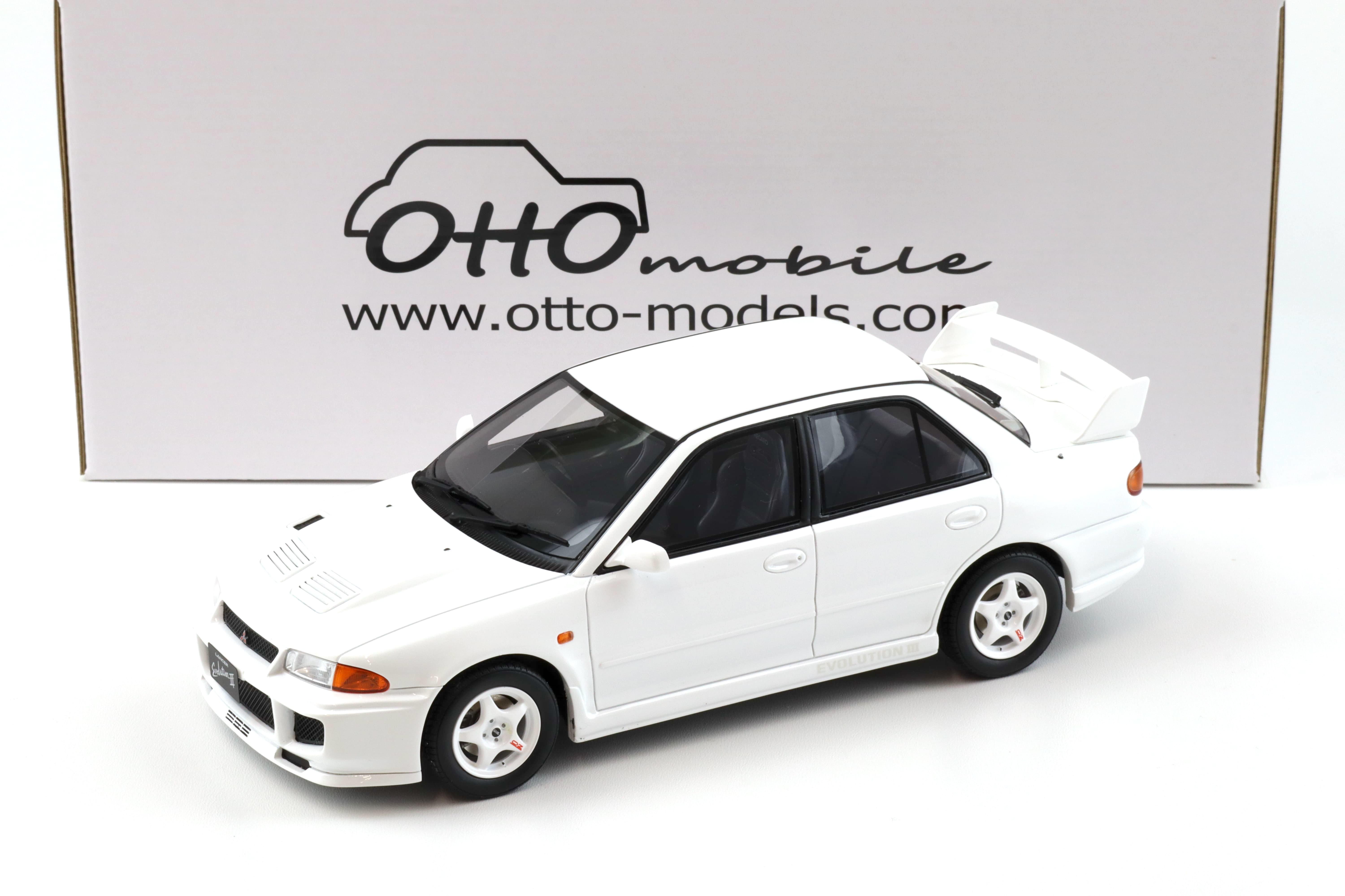 1:18 OTTO mobile OT1065 Mitsubishi Lancer Evolution EVO III white 1995