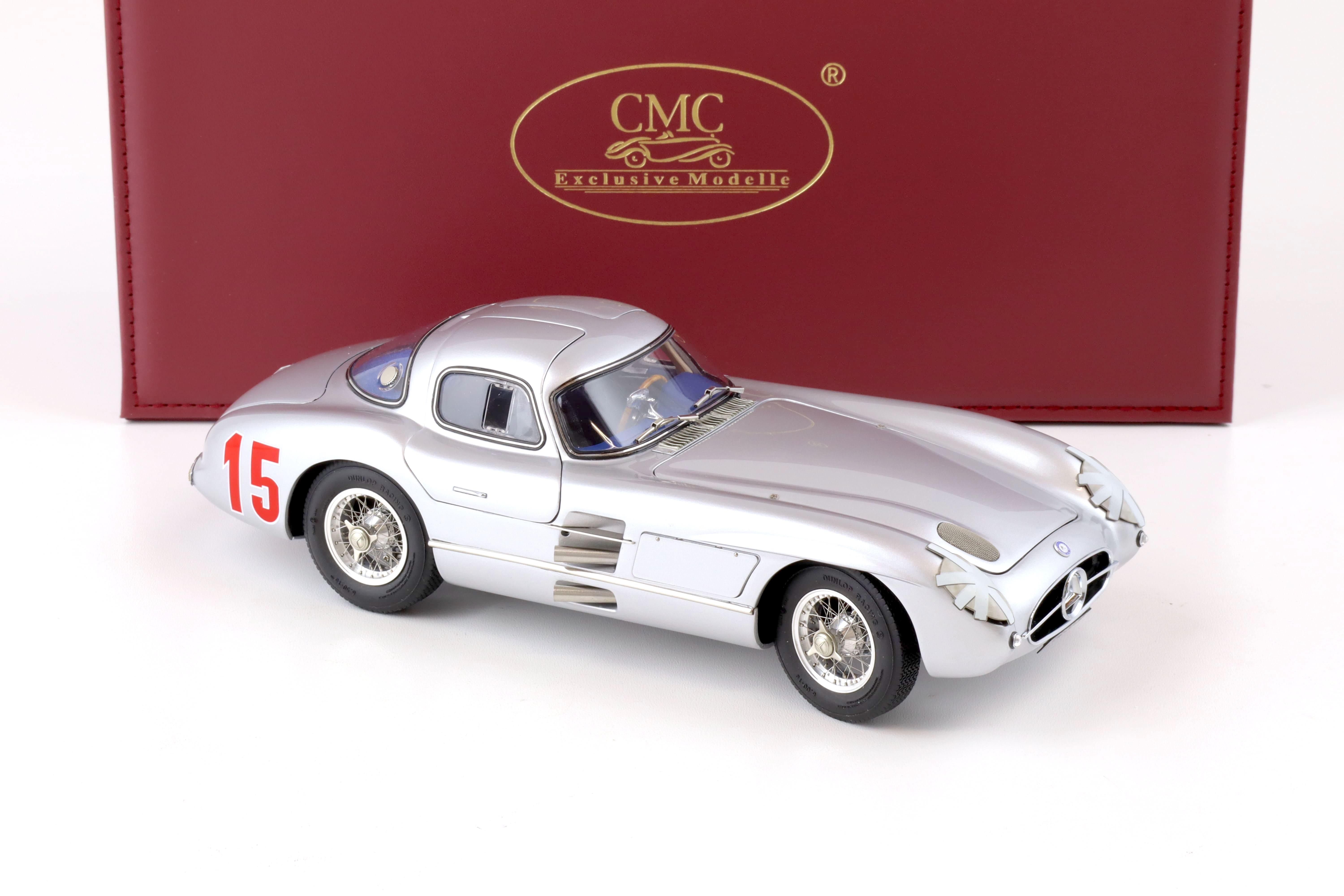 1:18 CMC Mercedes 300 SLR Uhlenhaut Coupe 1955 Großer Preis von Schweden M-244