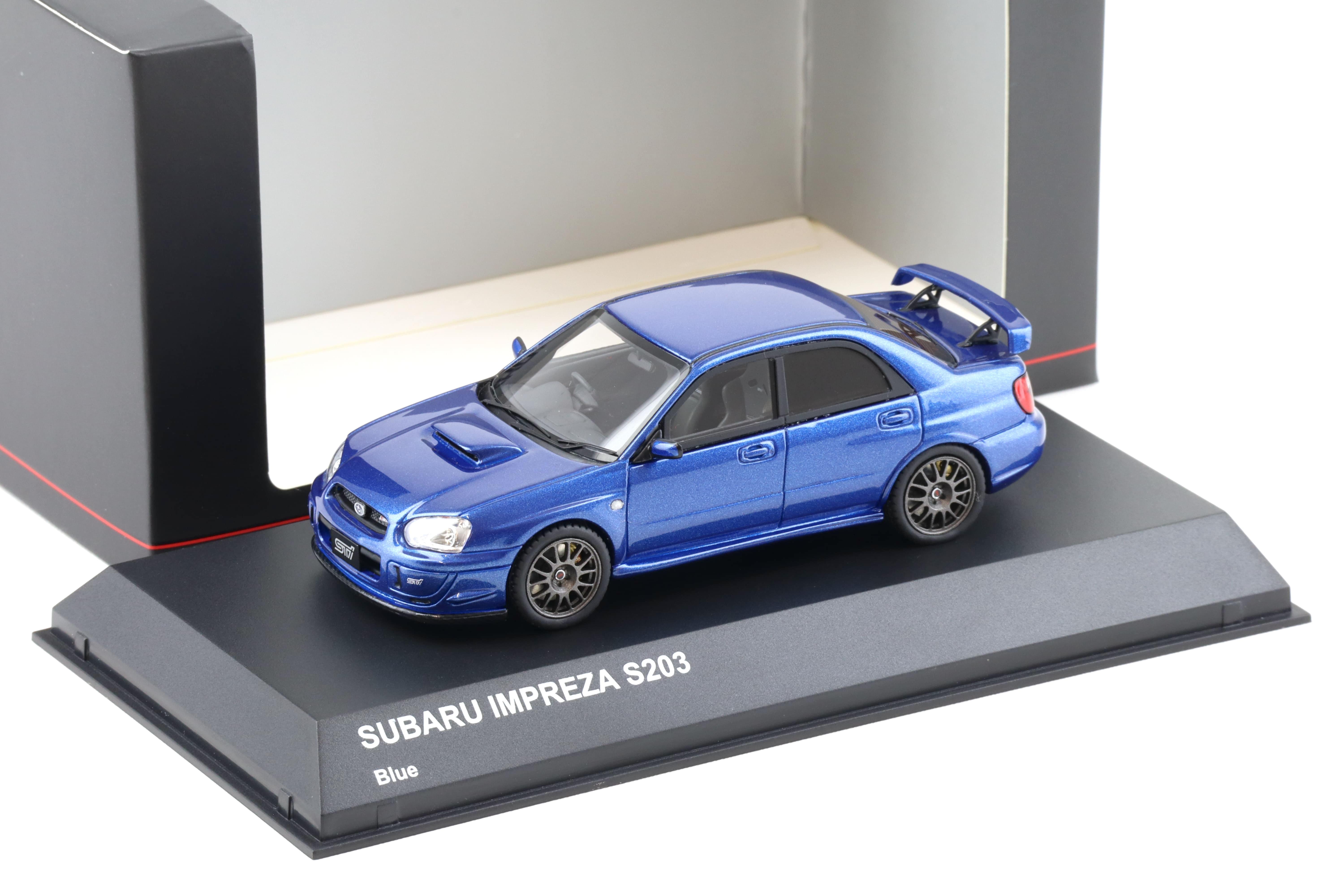 1:43 Kyosho Subaru Impreza S203 blue metallic KSR43115BL