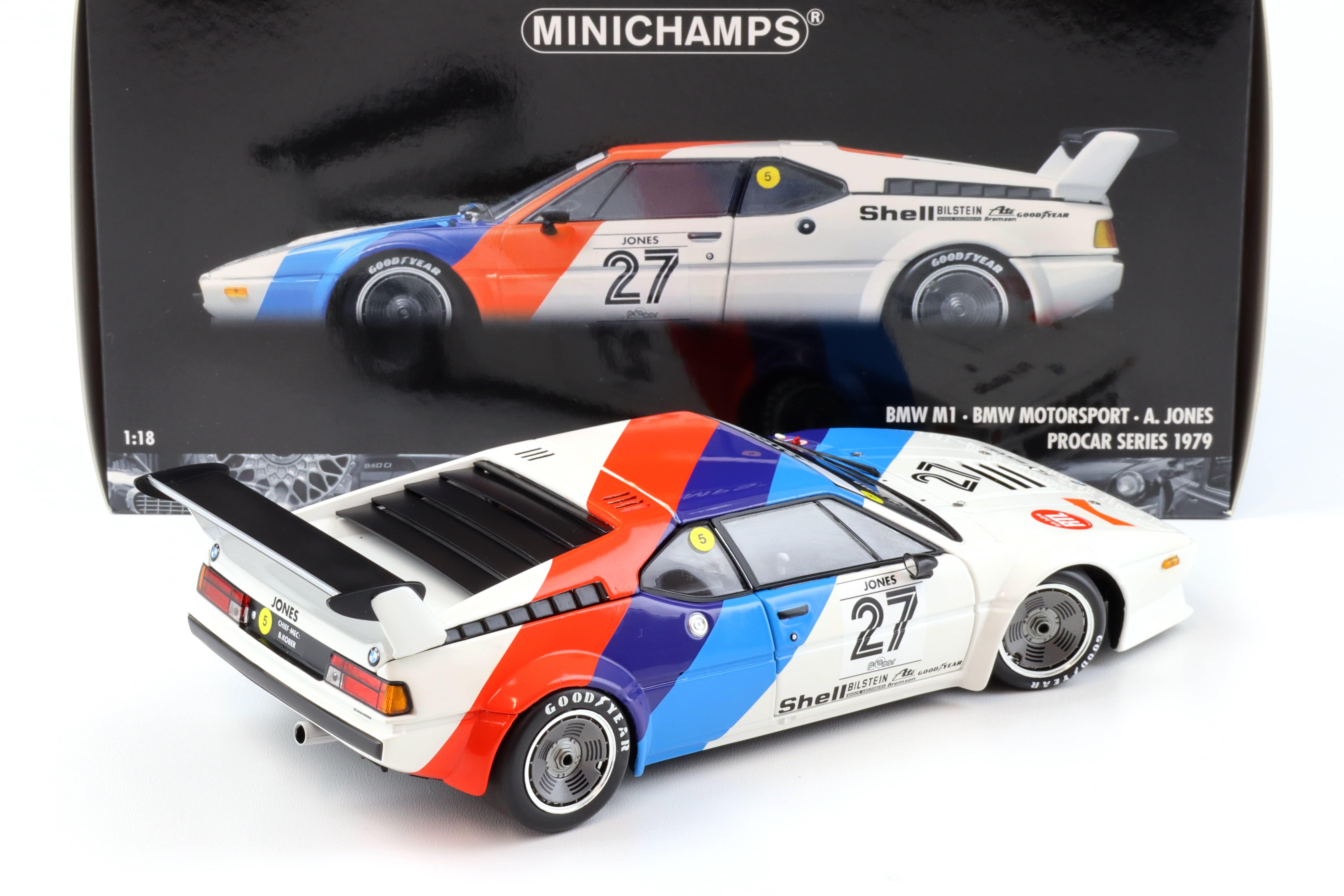 1:18 Minichamps BMW M1 Procar BMW Motorsport #27 A.Jones Procar Series 1979