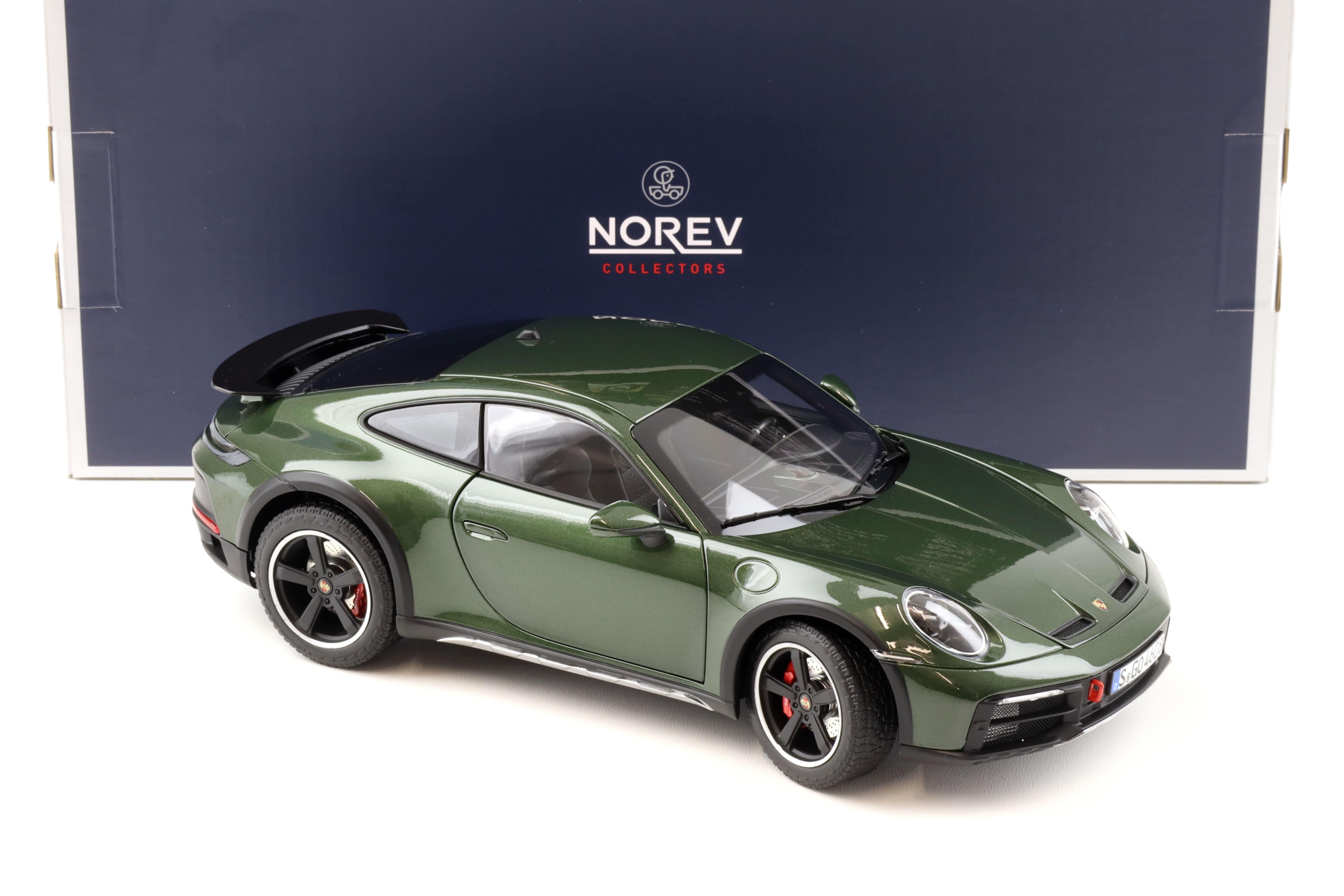 1:18 Norev Porsche 911 (992) Dakar Coupe 2023 Oakgreen metallic