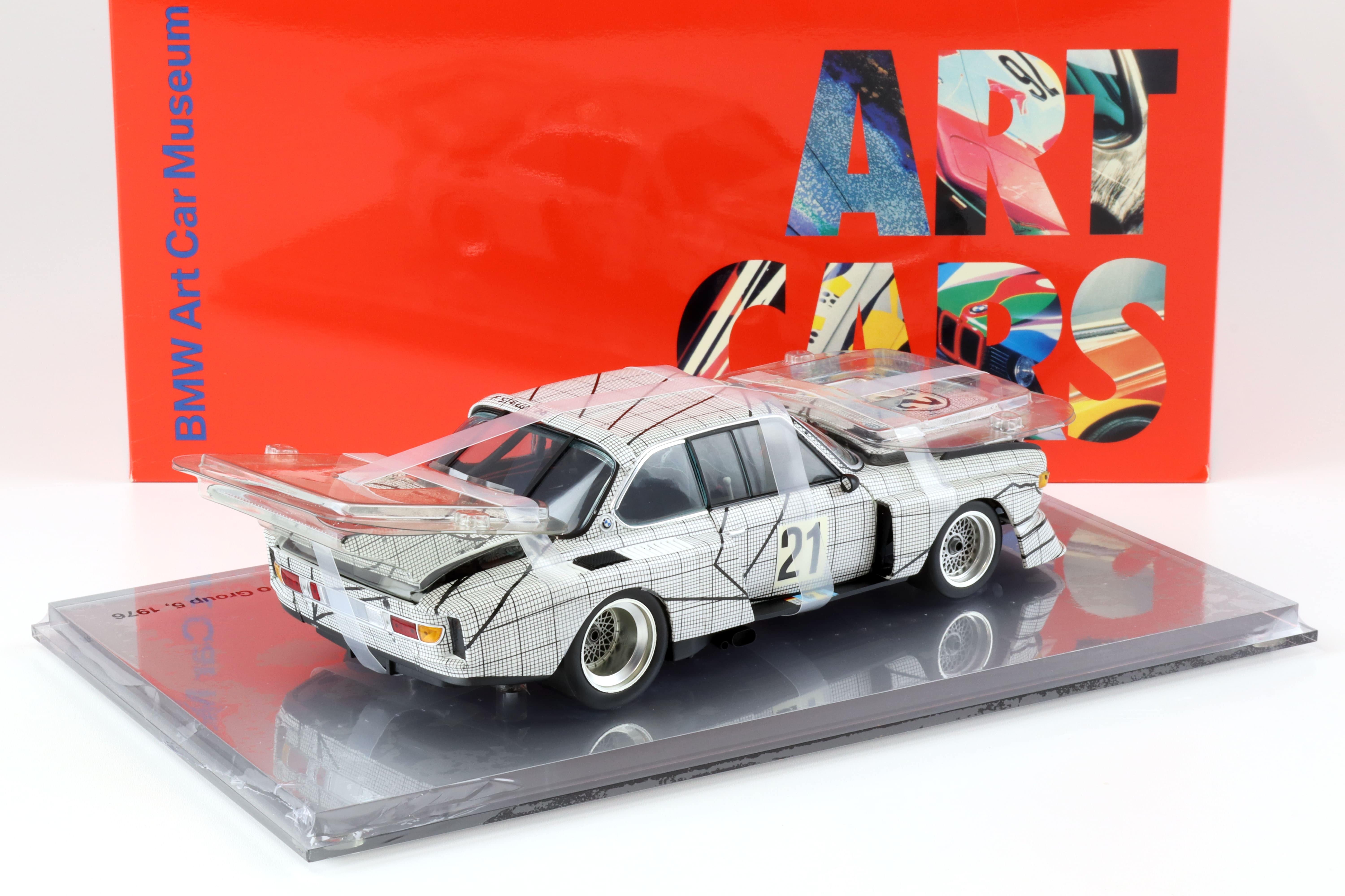 1:18 Minichamps BMW 3.0 CSL Frank Stella ART CAR DEALER VERSION