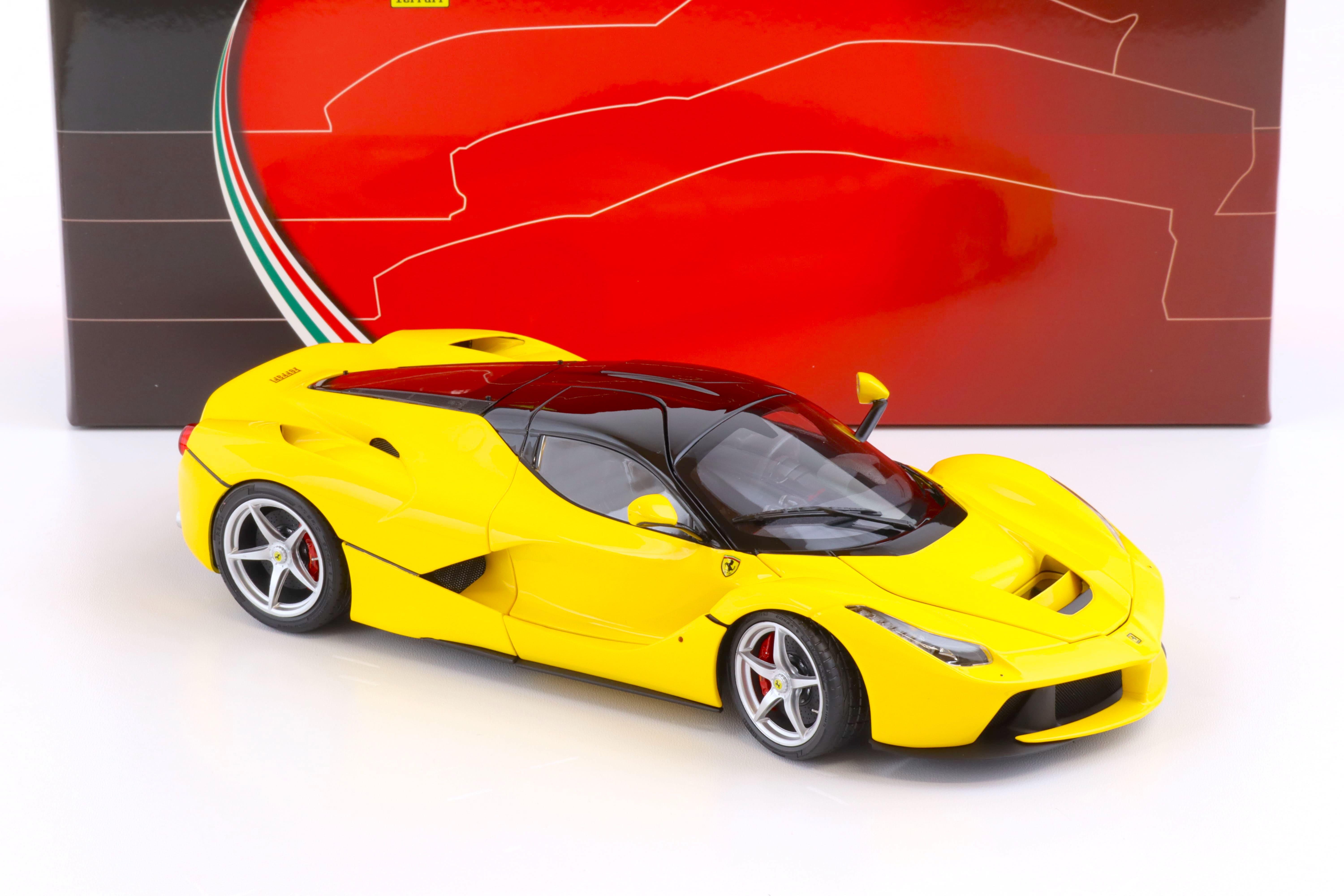 1:18 BBR Ferrari LaFerrari yellow/ black FULL OPENING
