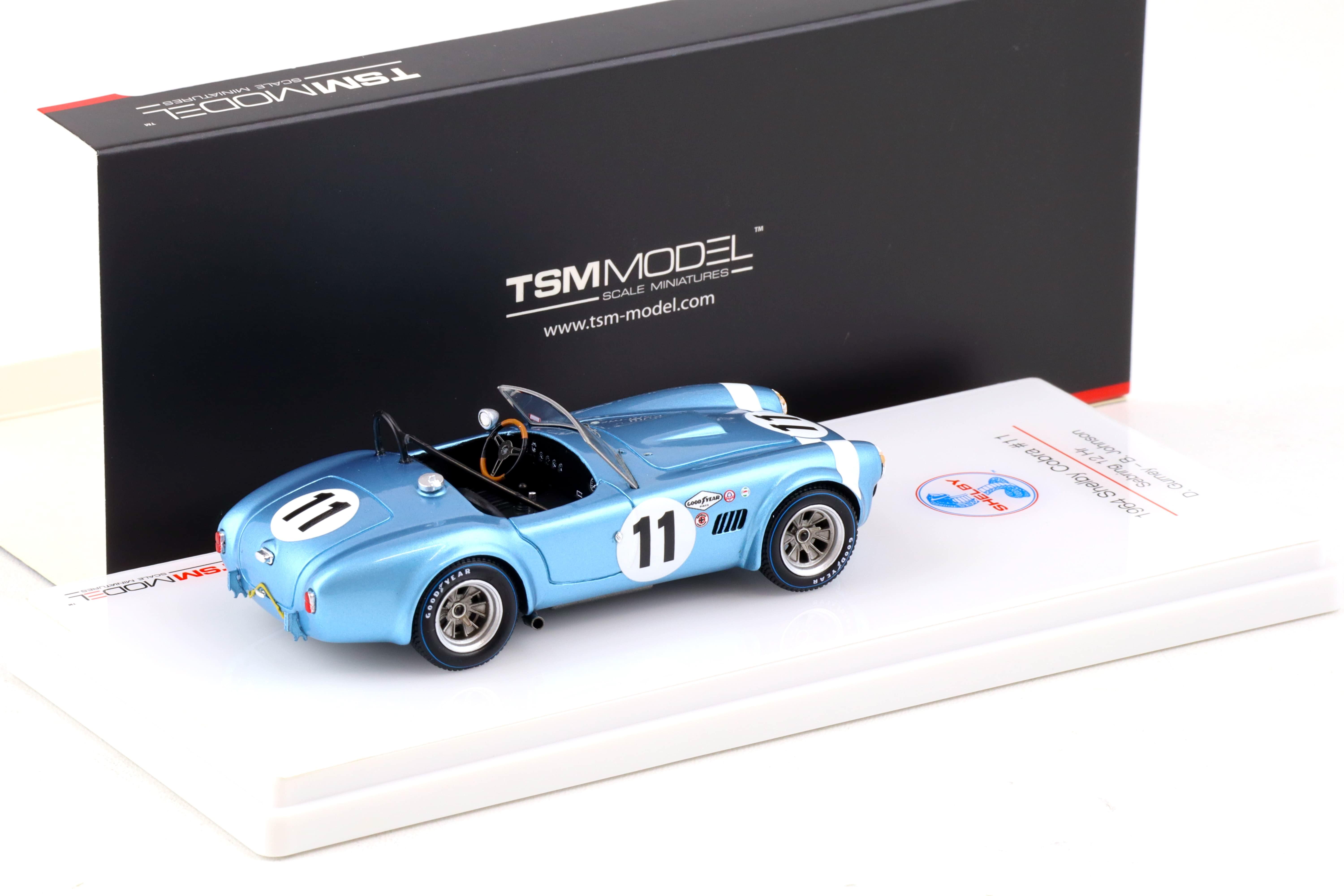 1:43 TSM Model 1964 Shelby Cobra #11 Sebring 12h D.Gurney/ B.Johnson TSM430348