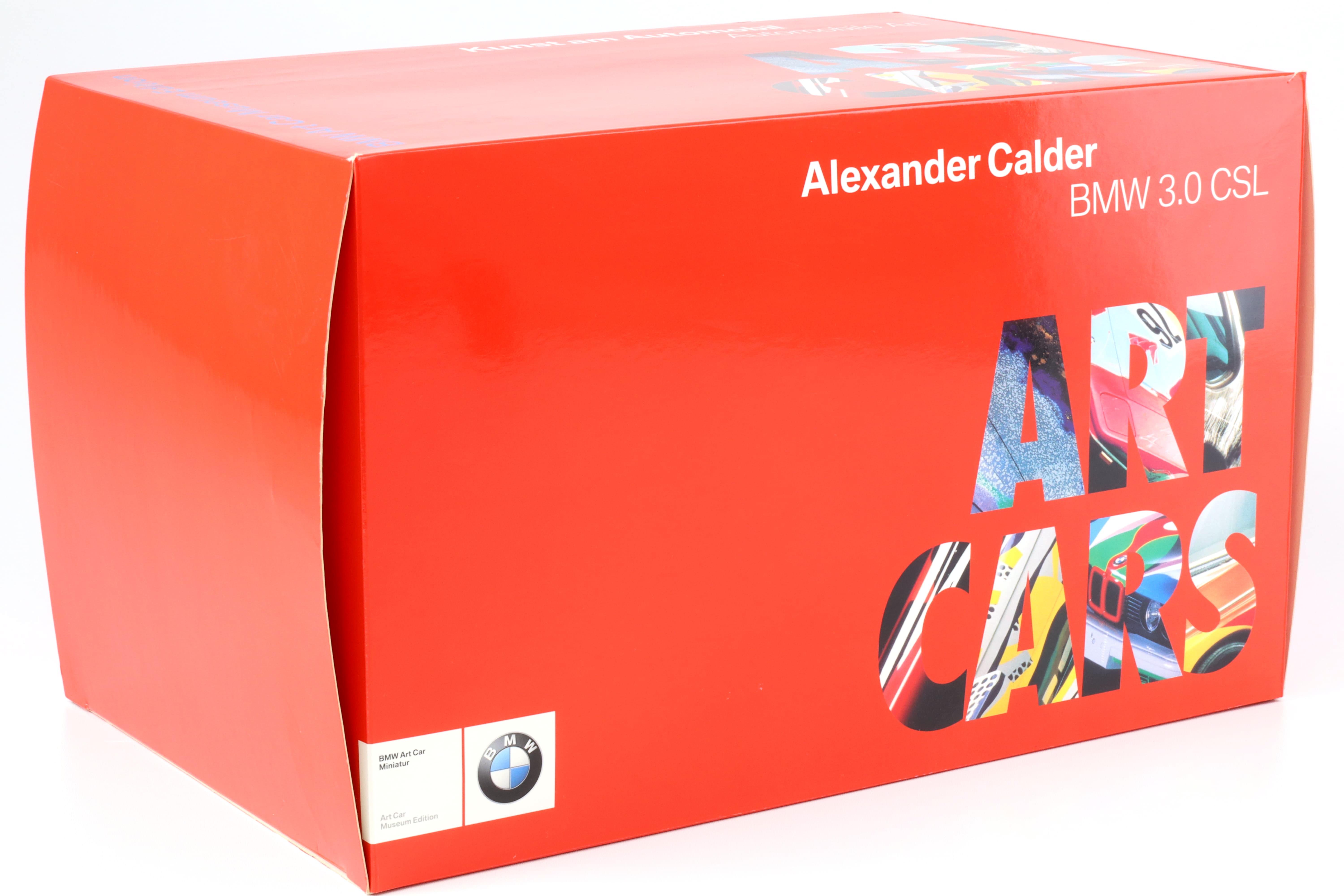 1:18 Minichamps BMW 3.0 CSL Alexander Calder ART CAR DEALER VERSION