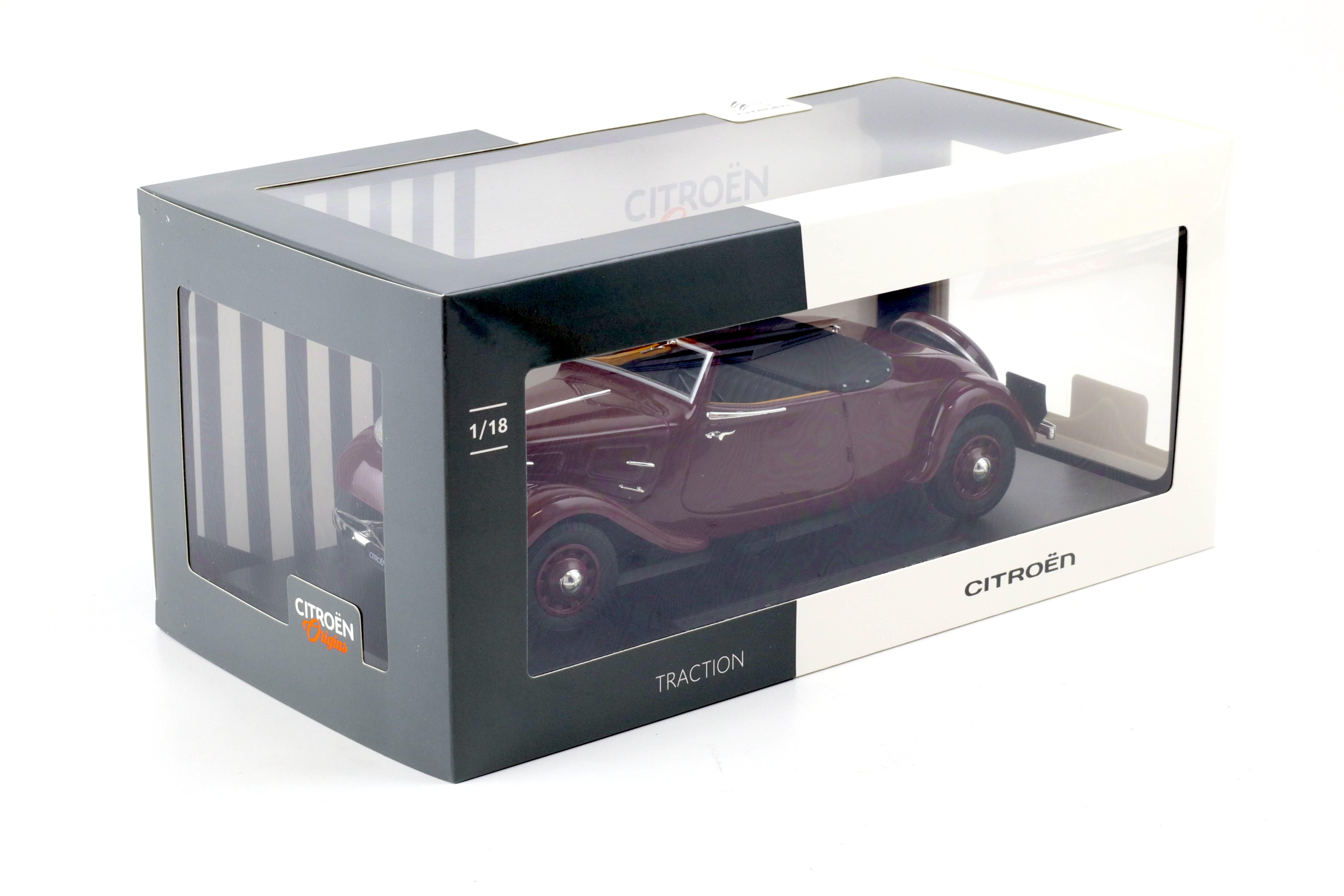 1:18 Norev Citroen Traction Cabriolet 1939 dark red Citroen Origins Dealer