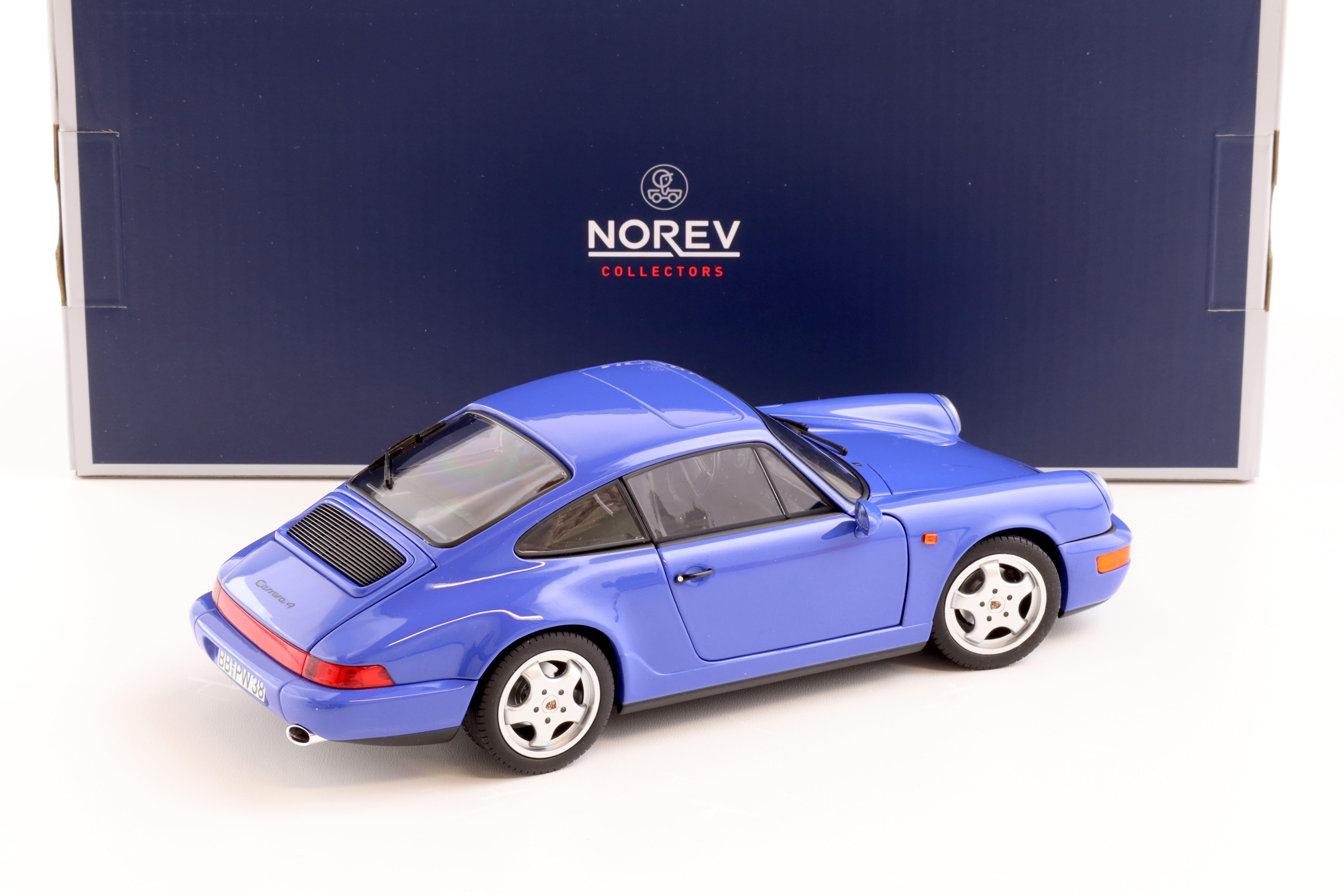 1:18 Norev Porsche 911 (964) Carrera 4 Coupe 1990 Maritim blue - Limited 504 pcs.