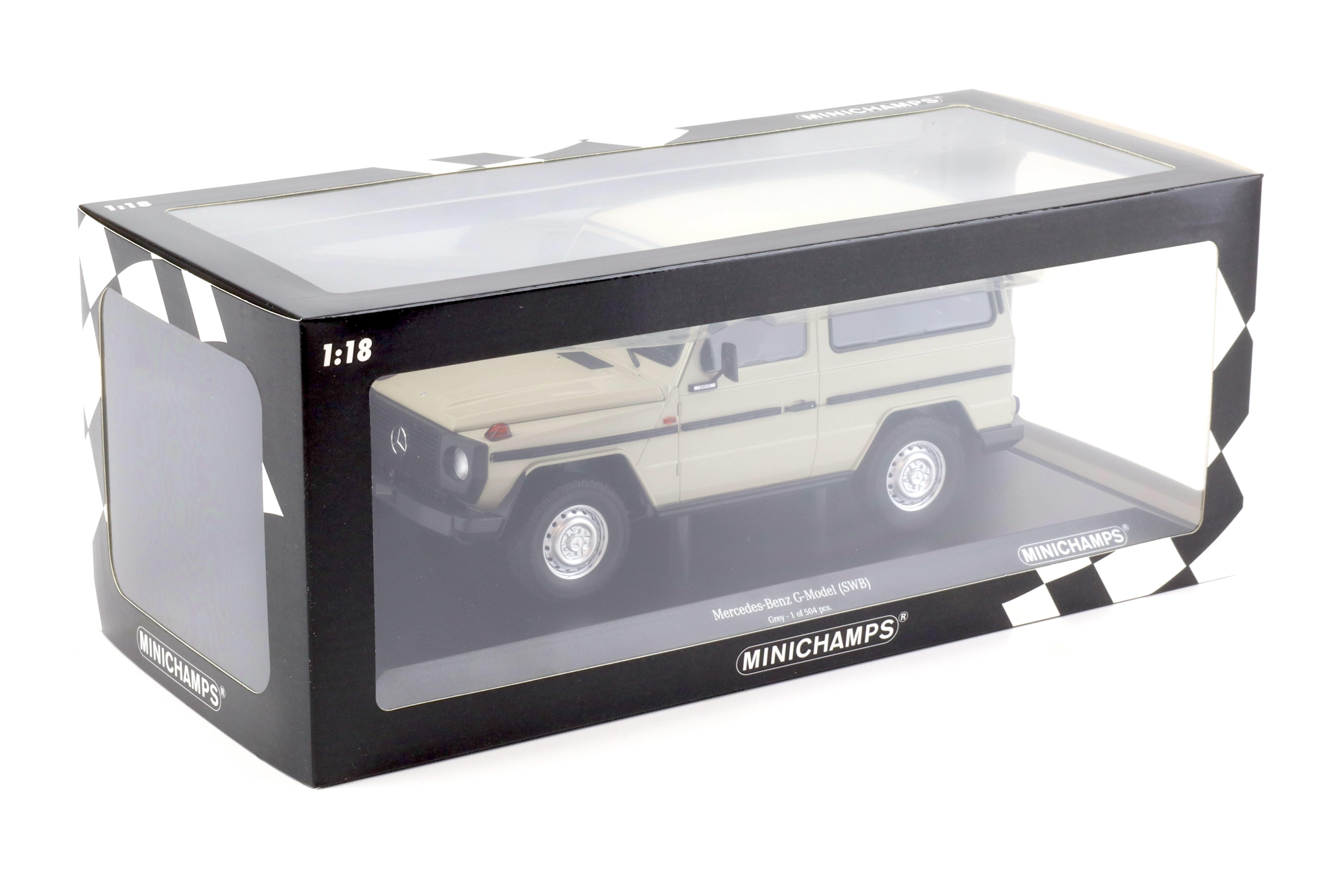 1:18 Minichamps Mercedes G-Klasse 230G G-Model SWB W460 grey 1980