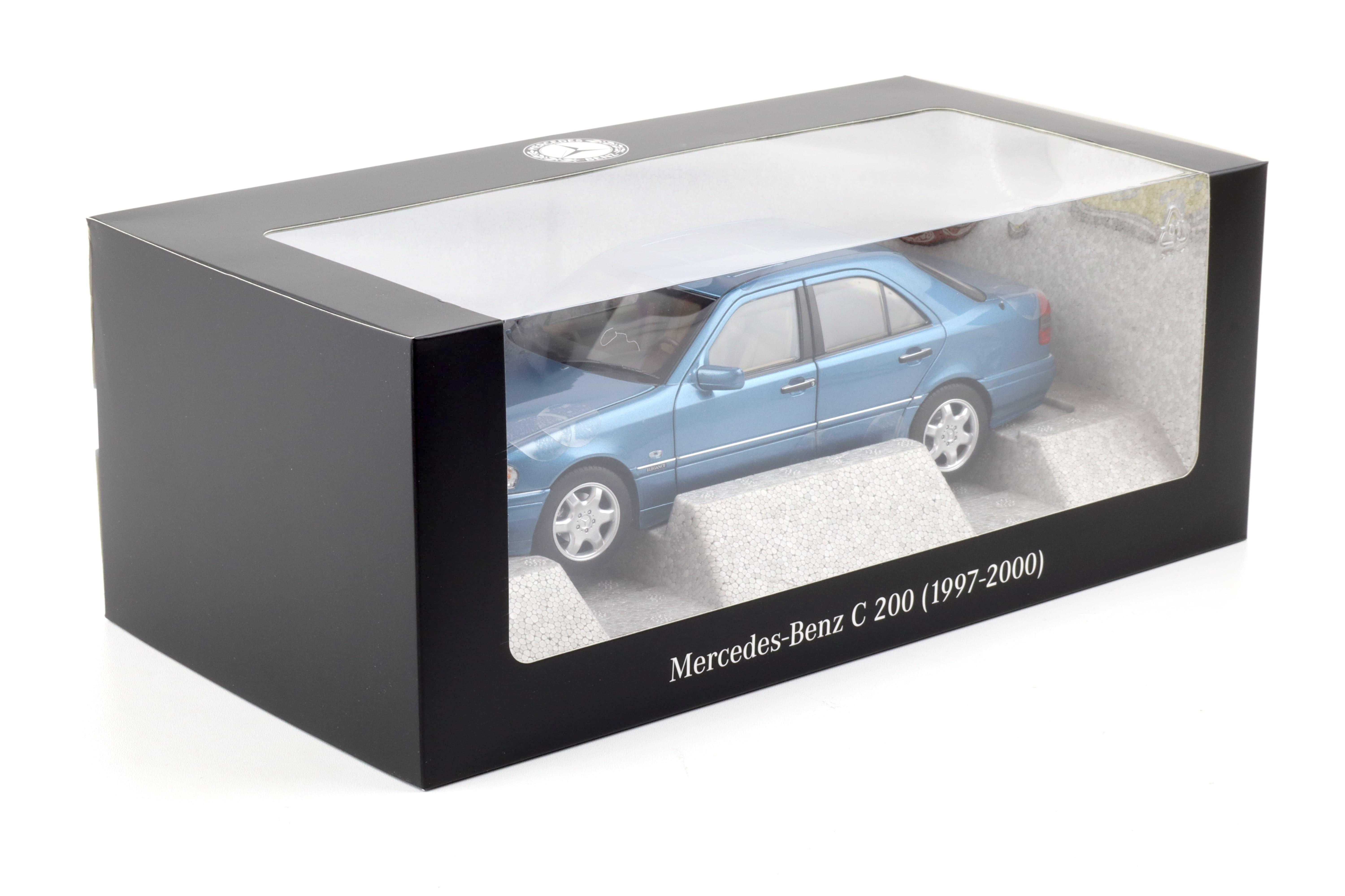 1:18 Norev Mercedes C200 Limousine C-Class W202 aquamarine blue DEALER VERSION