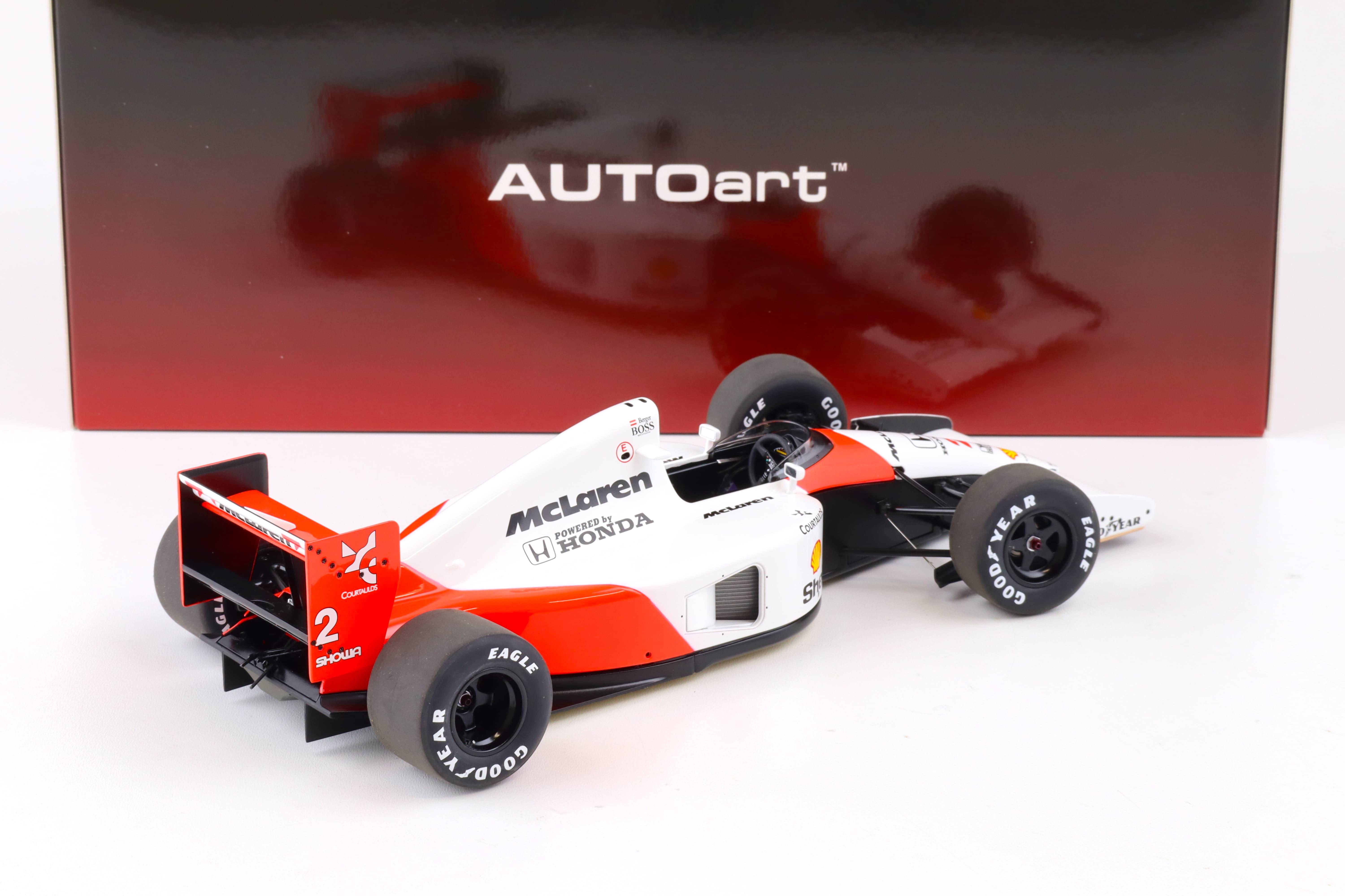 1:18 AUTOart McLAREN Honda MP4/6 Japanese GP 1991 G.Berger #2 with McLAREN Logo 89151