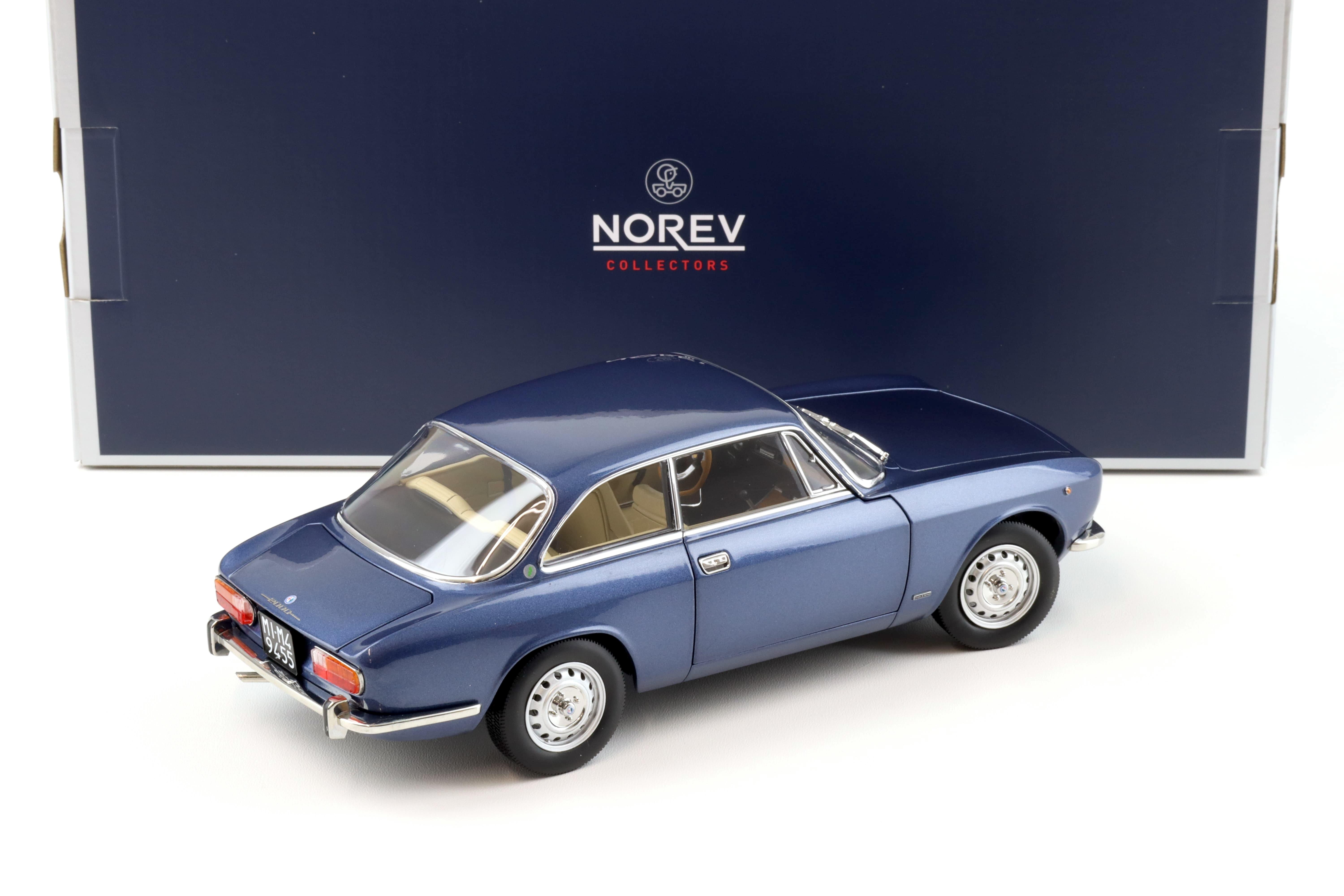 1:18 Norev Alfa Romeo 2000 GTV Coupe 1973 Blu Pervinca blue metallic - Limited 1000 pcs.