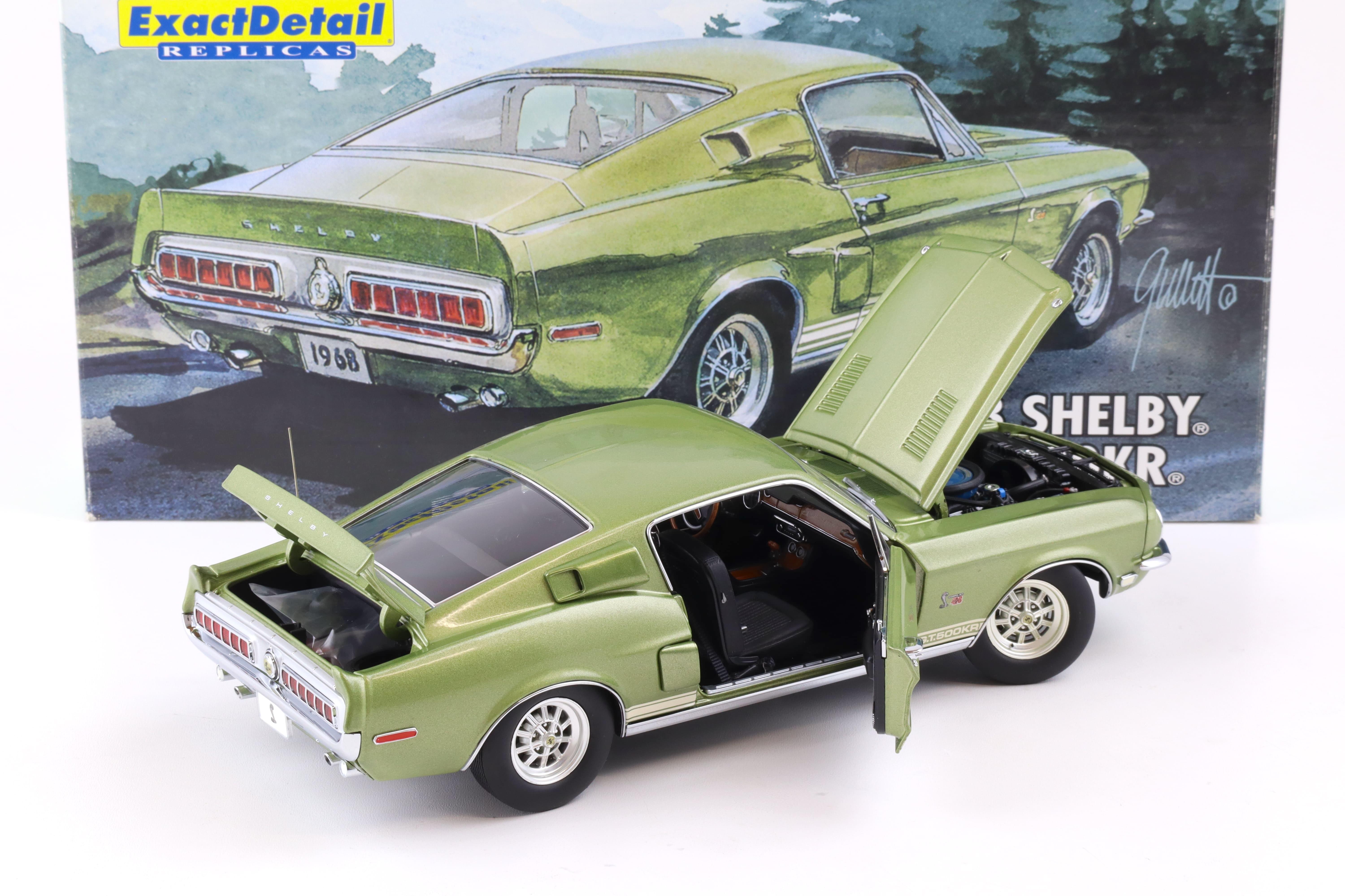 1:18 Exact Detail 1968 Shelby GT 500KR Coupe green metallic WCC709