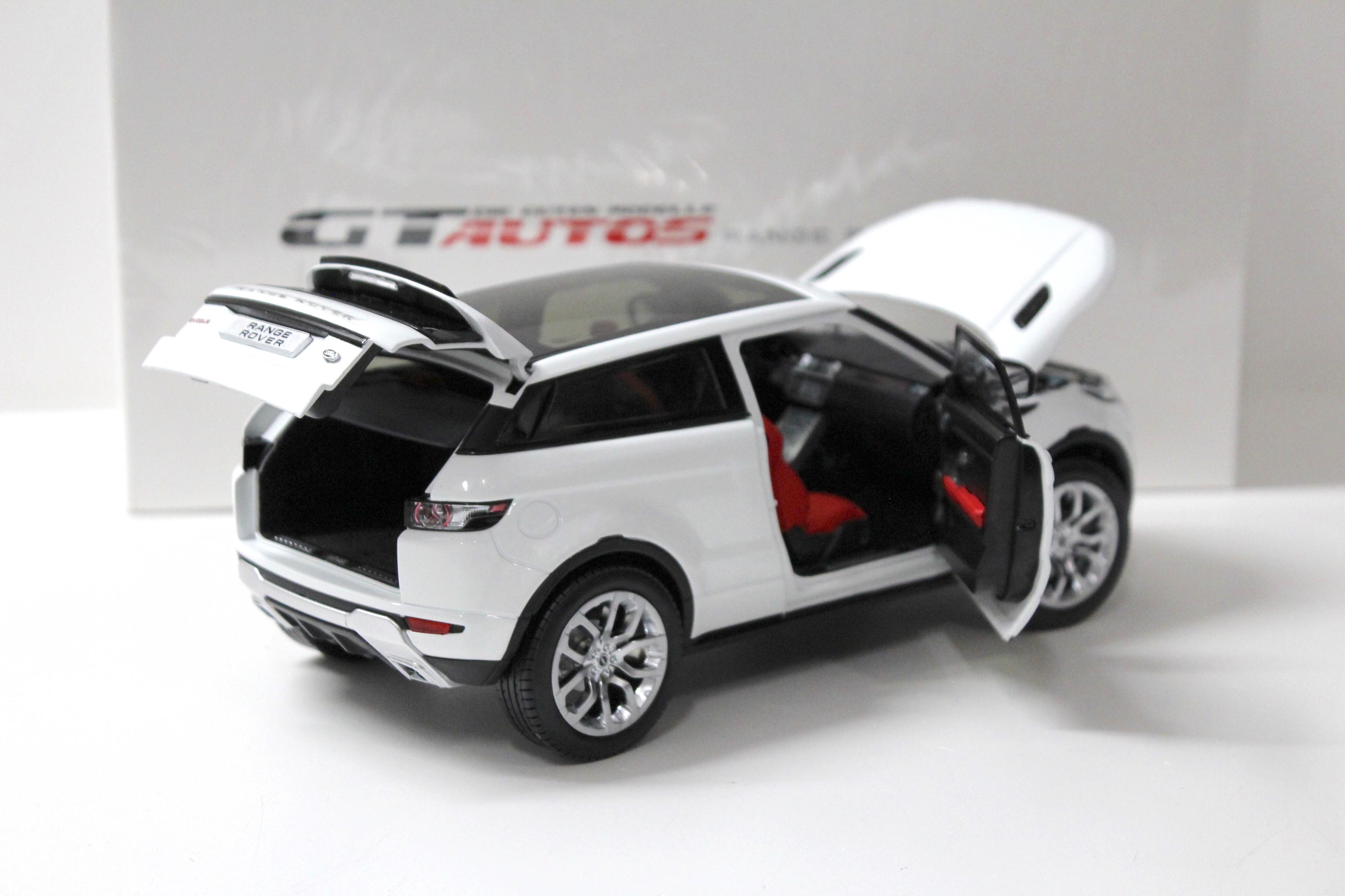 1:18 Welly GTA Range Rover Evoque white with Roof 2011 DEALER VERSION