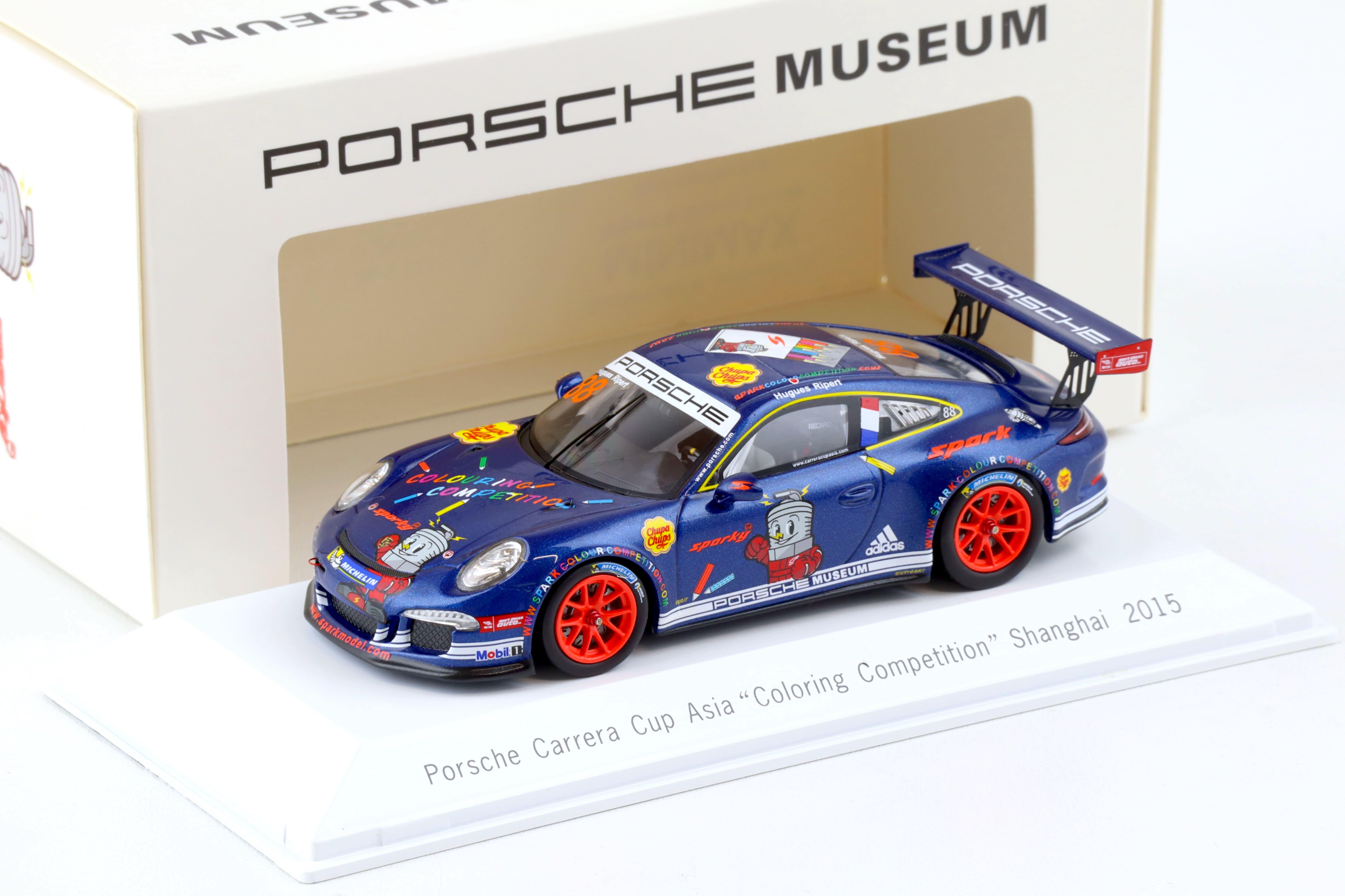 1:43 Spark Porsche 911 (991) Carrera Cup Asia Coloring Competition Shanghai 2015