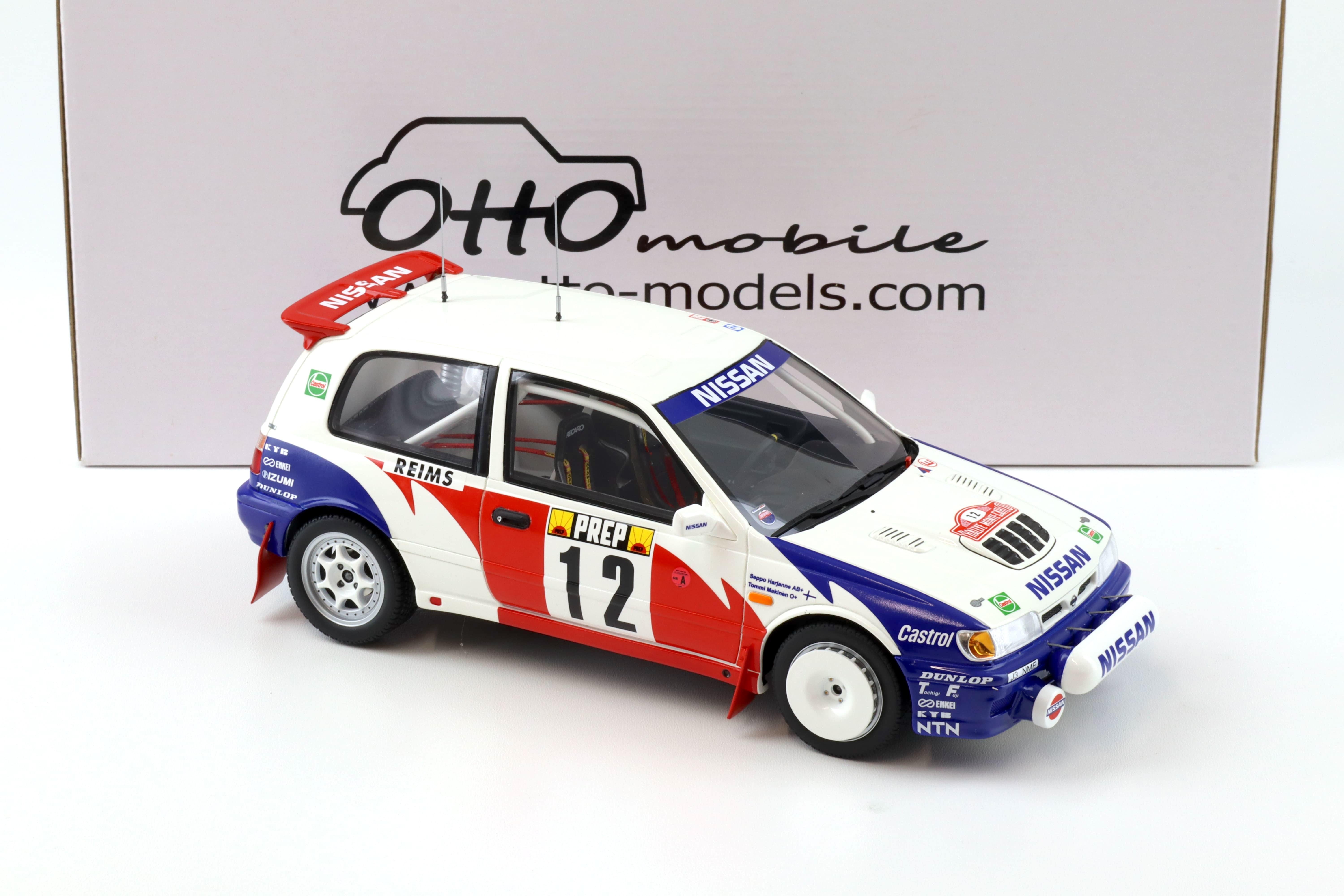 1:18 OTTO mobile OT461 Nissan Sunny GTI-R Rallye Monte Carlo 1992 Makinen