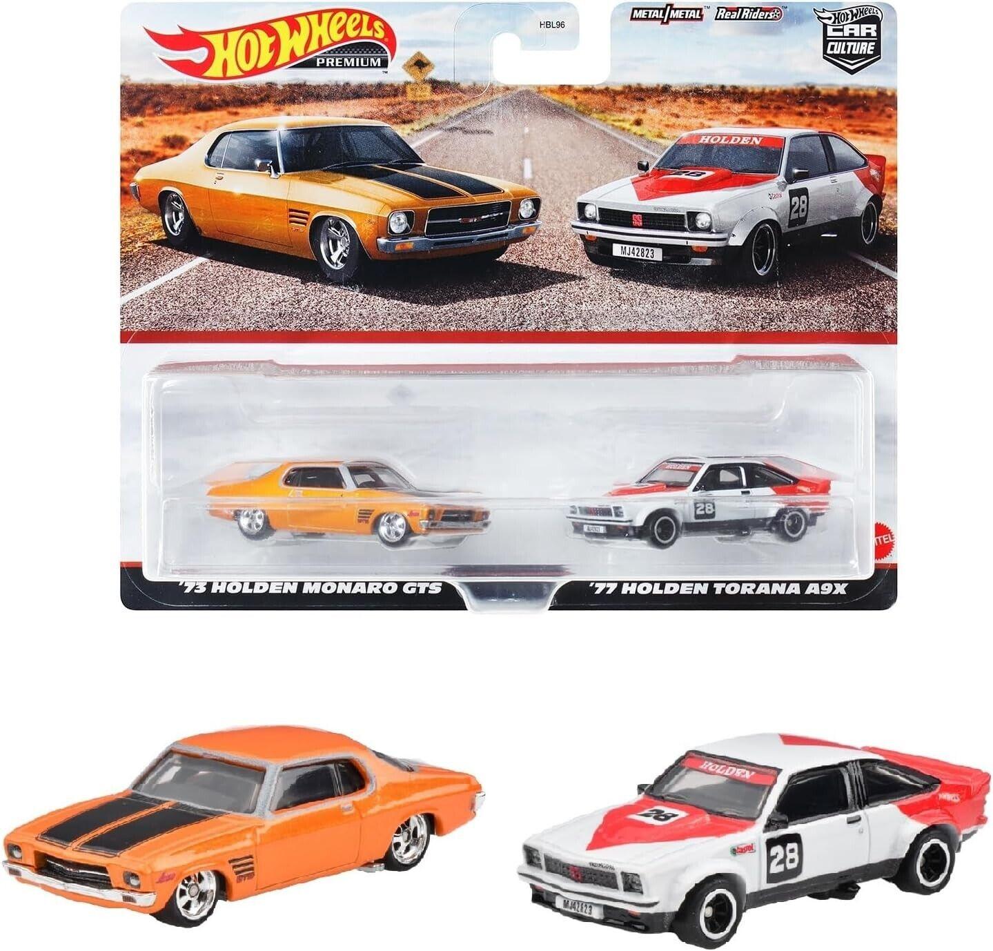 1:64 Hot Wheels 2023 Premium 2-Pack Holden Monaro GTS + Holden Torana A9X - 979J