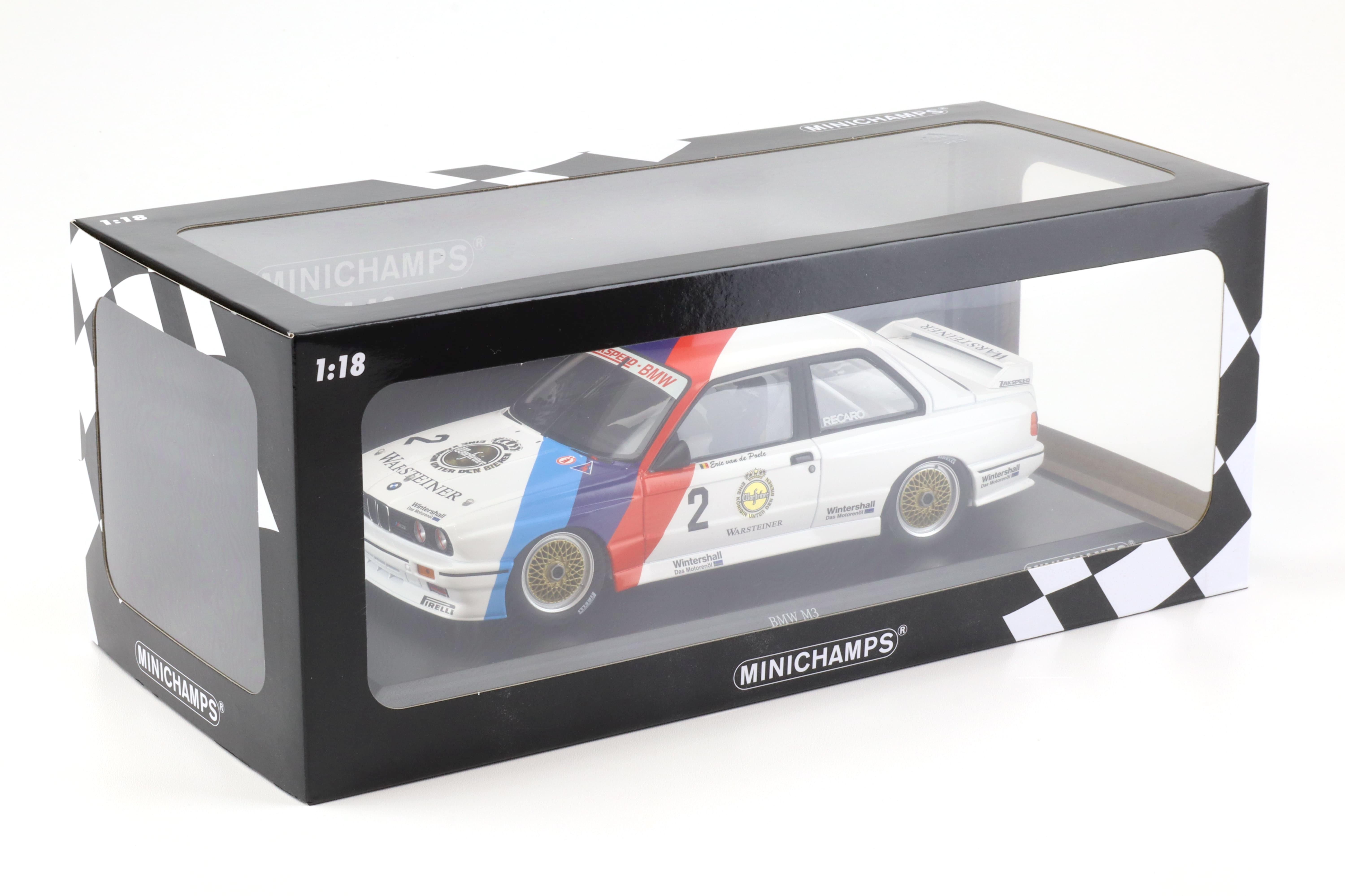 1:18 Minichamps BMW M3 E30 DTM Zackspeed E.v.d. Poele Champion DTM 1987