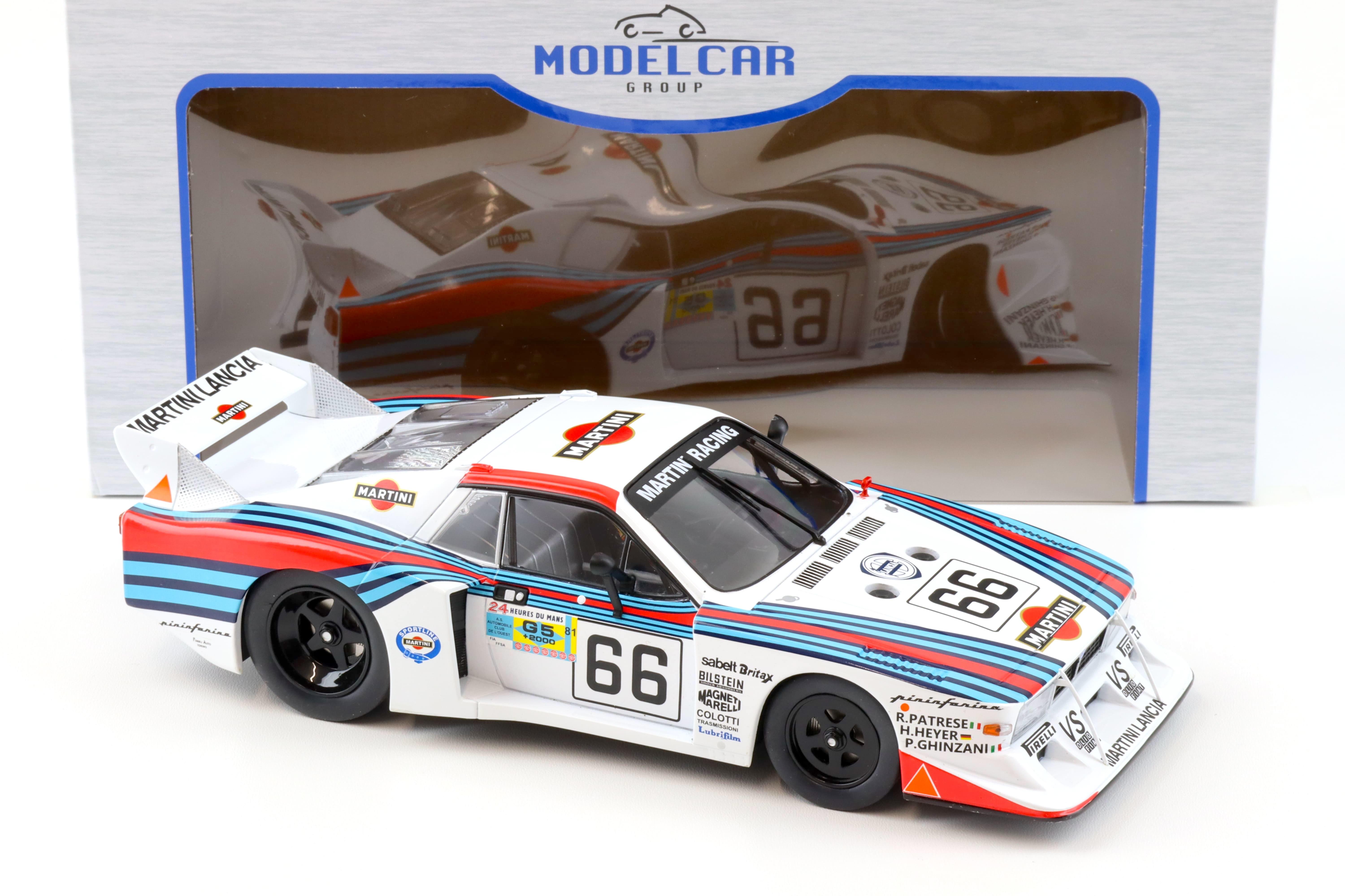 1:18 MCG Lancia Beta Monte Carlo Gr.5 - 24h Le Mans 1981 Martini Patrese #66