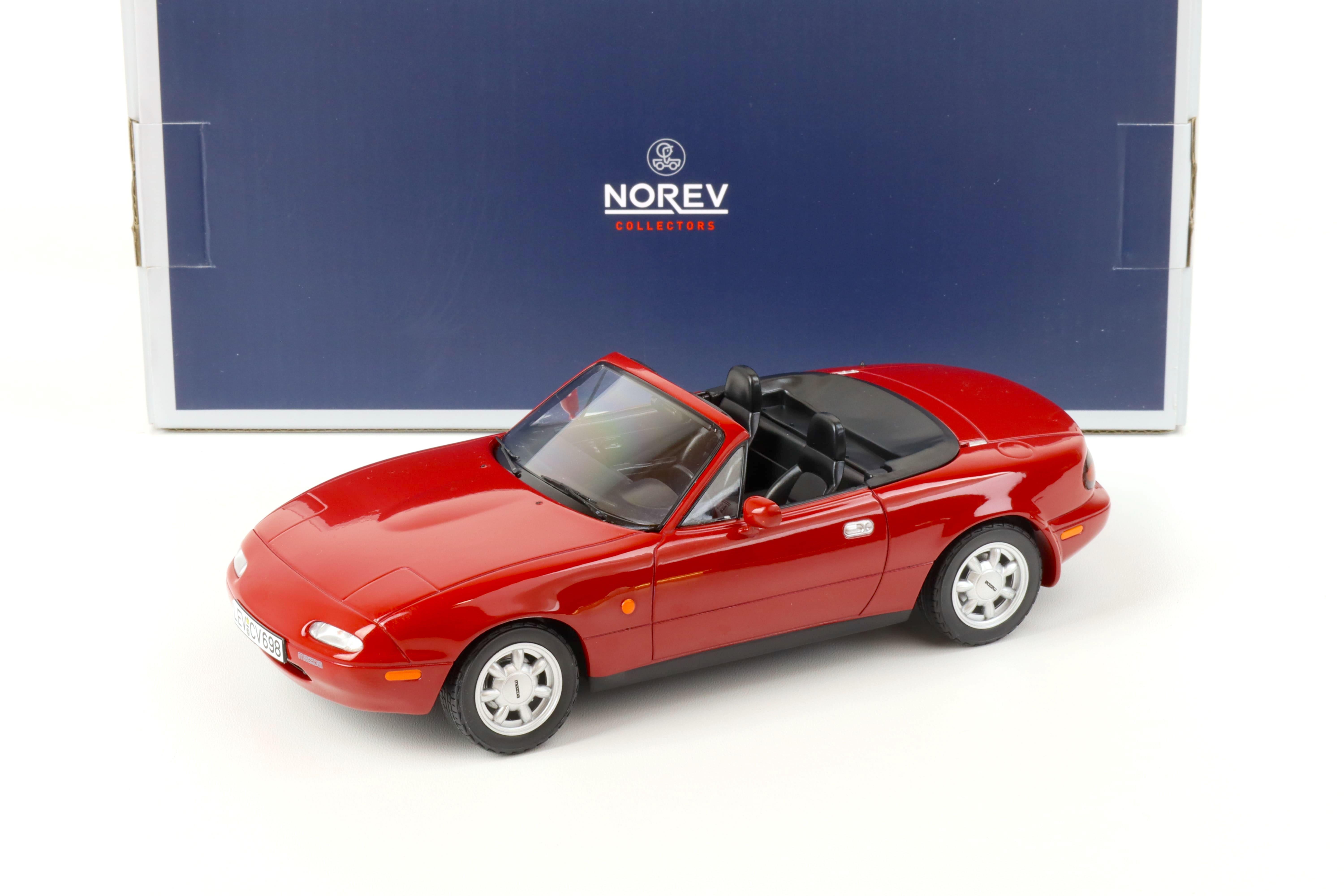 1:18 Norev Mazda MX-5 Roadster with Hardtop 1989 red 188020