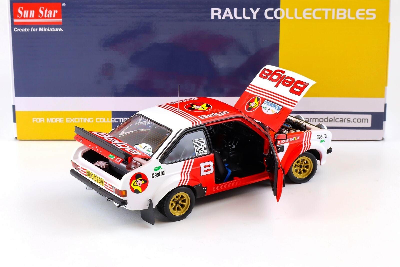 1:18 Sun Star Ford Escort RS 1800 #6 R.Droogmans/ R.Joosten Lotto Haspengouw Rally 1982 