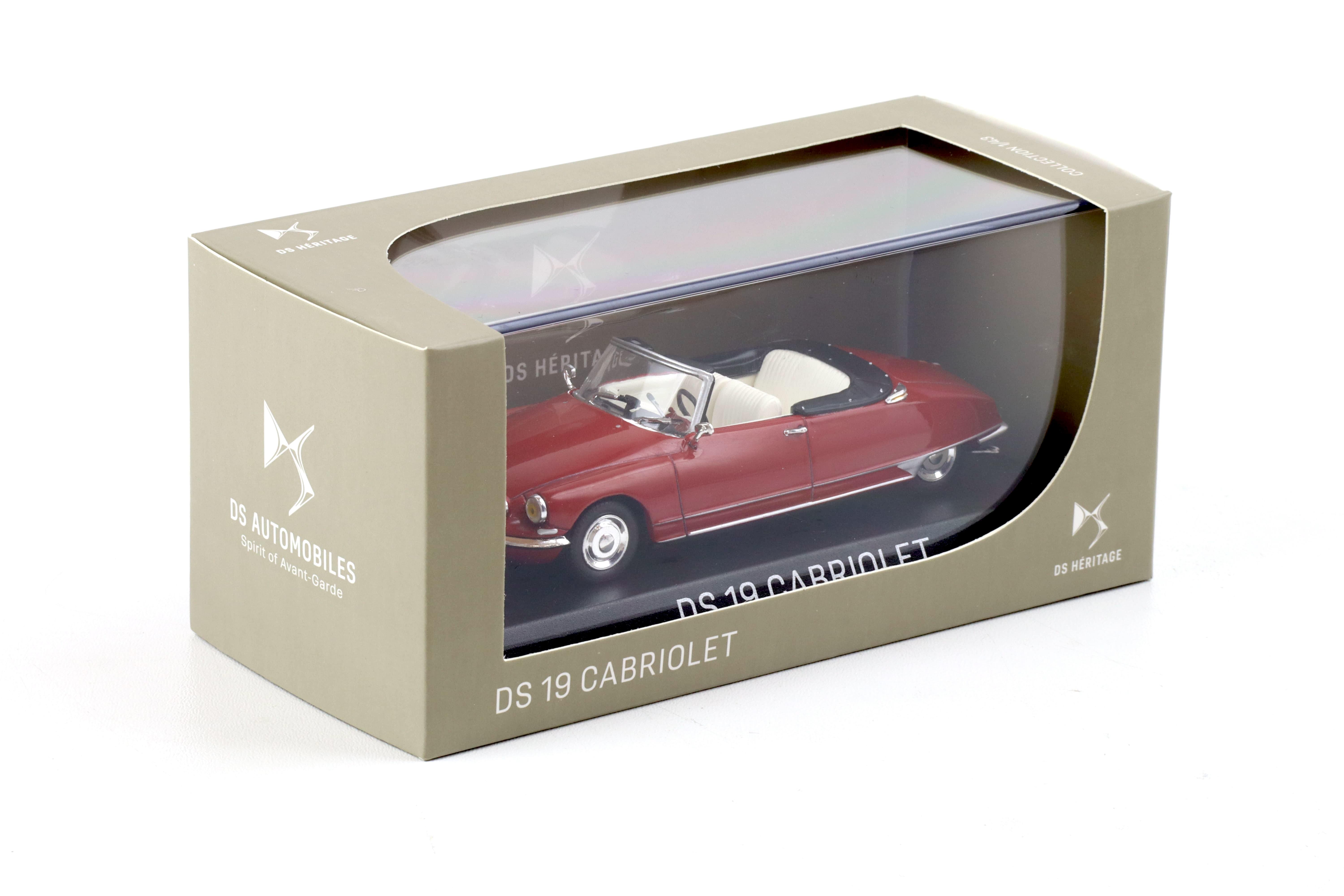 1:43 Norev Citroen DS 19 Cabriolet 1965 Karneol red DEALER VERSION