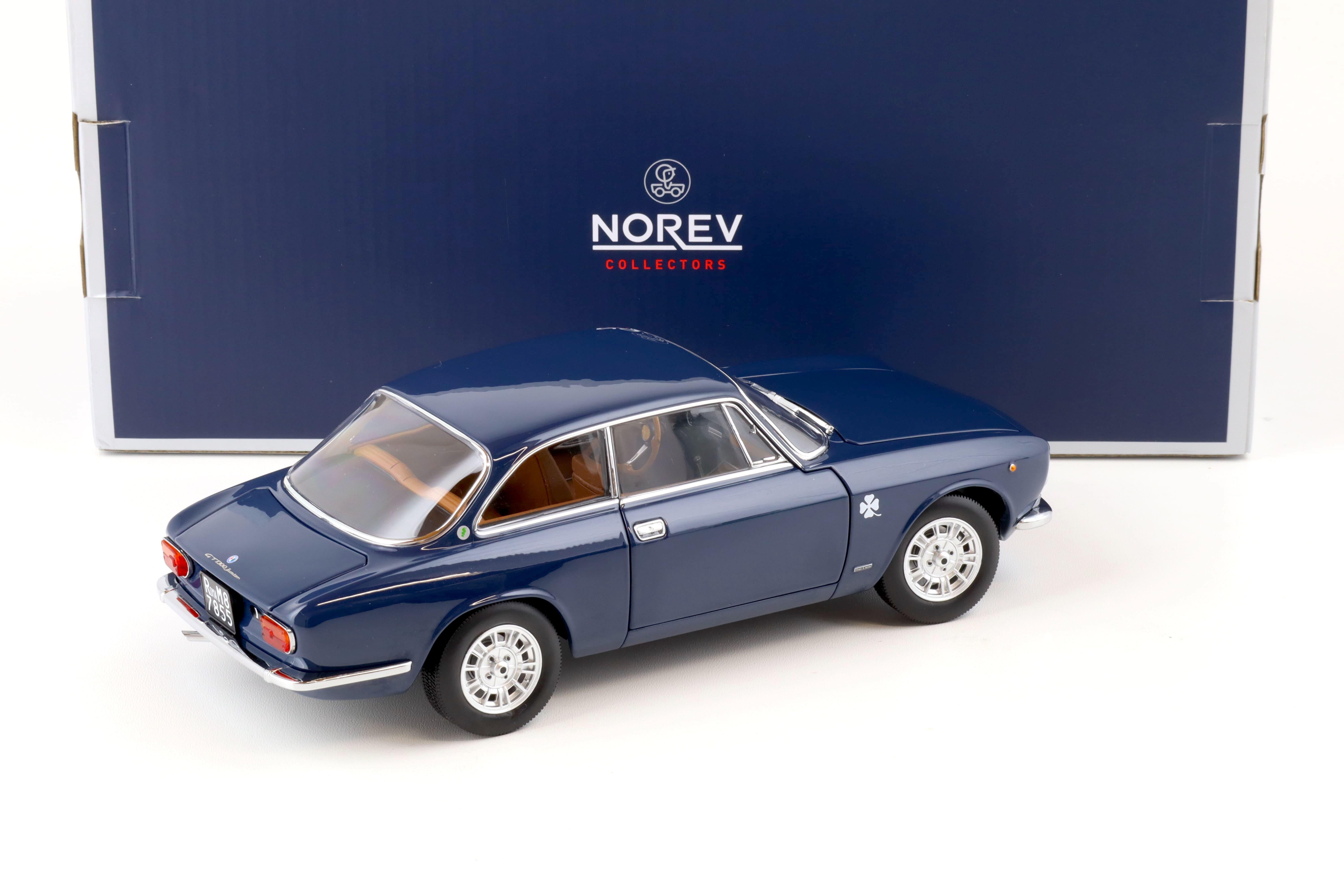 1:18 Norev Alfa Romeo 1300 GT Junior Coupe 1973 dark blue - Limited 500 pcs.