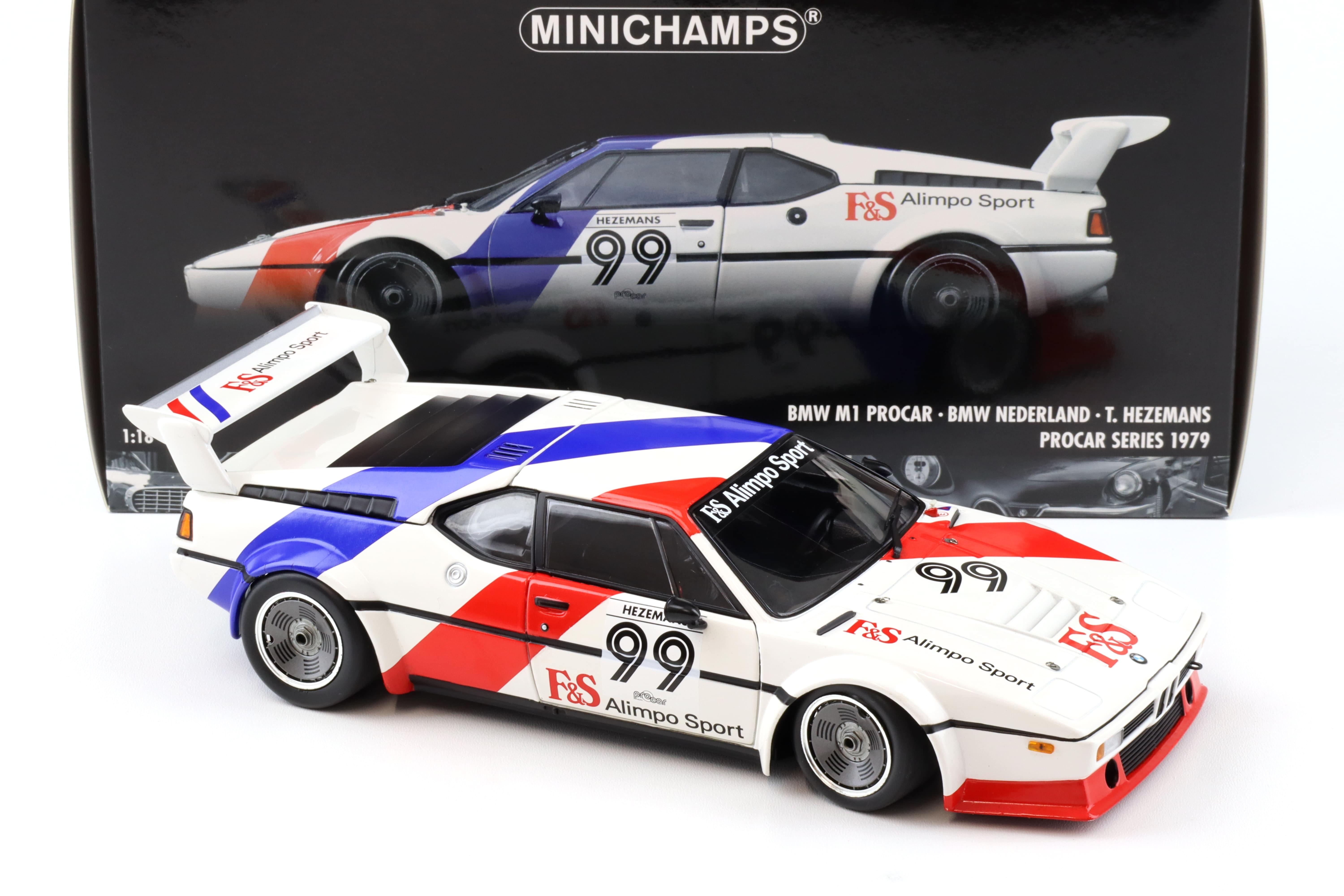 1:18 Minichamps BMW M1 Procar BMW Nederland #99 T.Hezemans Procar Series 1979