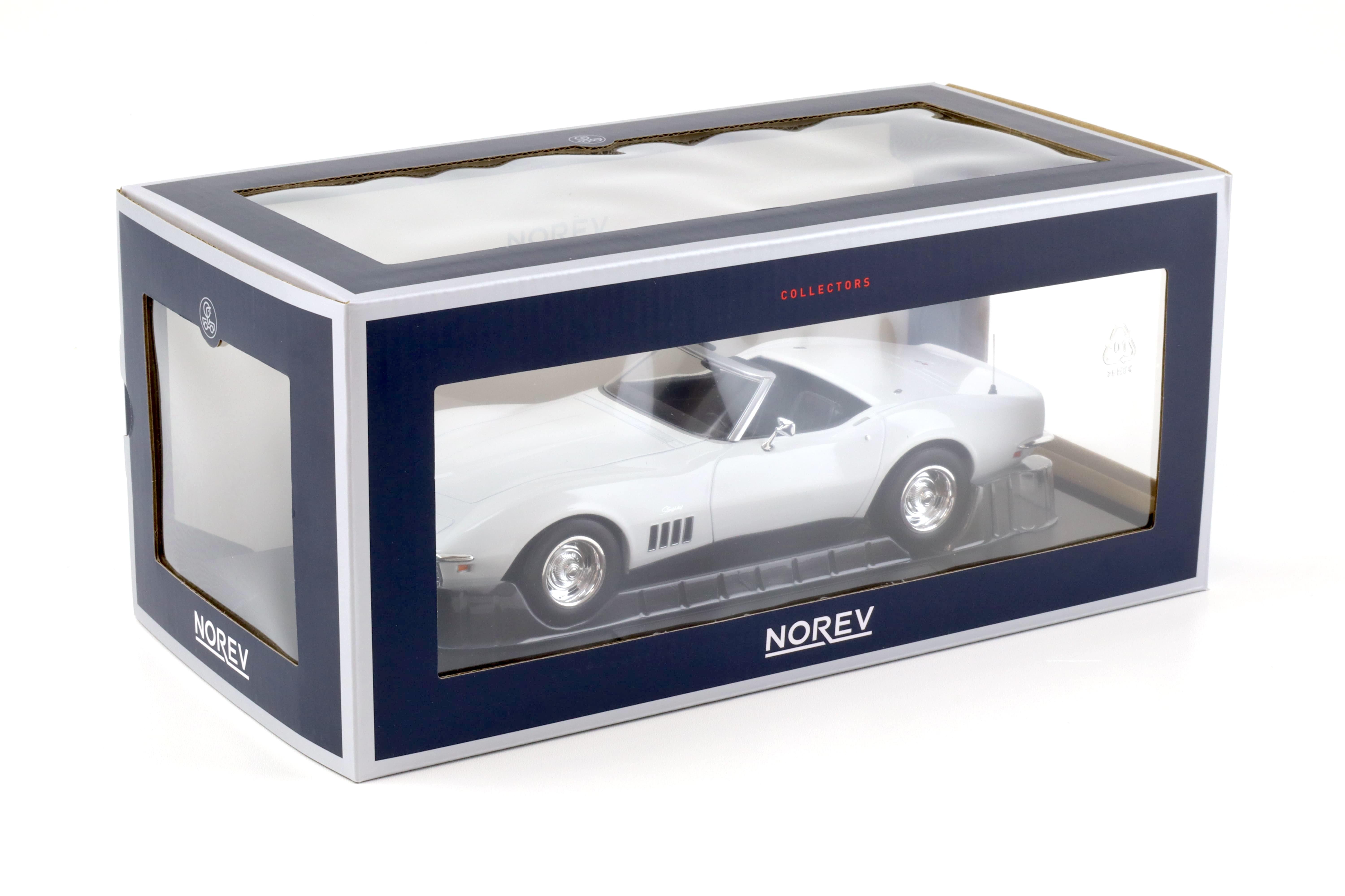 1:18 Norev Chevrolet Corvette C3 Convertible 1969 Can Am white