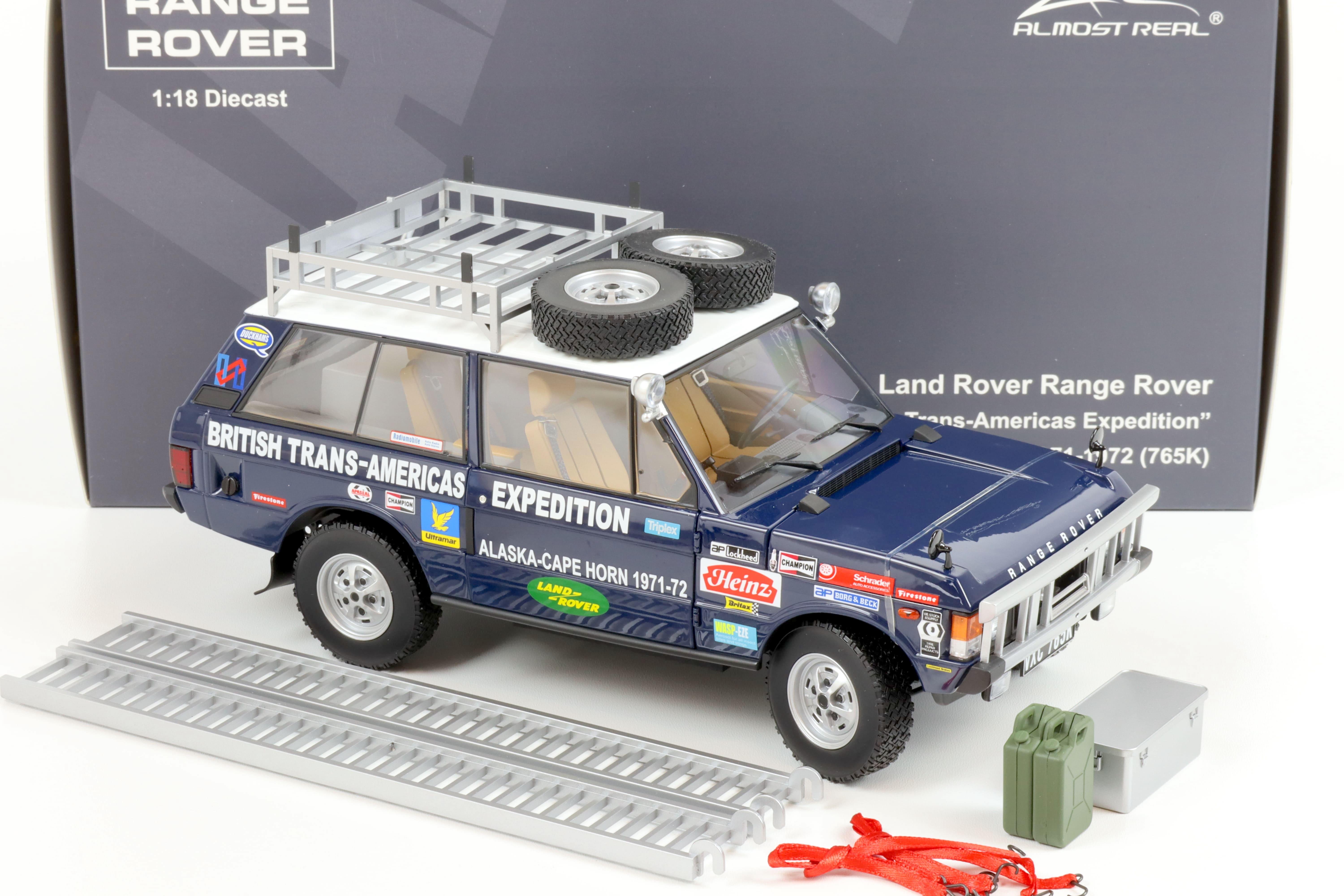 1:18 Almost Real Land Rover Range Rover Trans-Americans Expedition 765K 1971-72