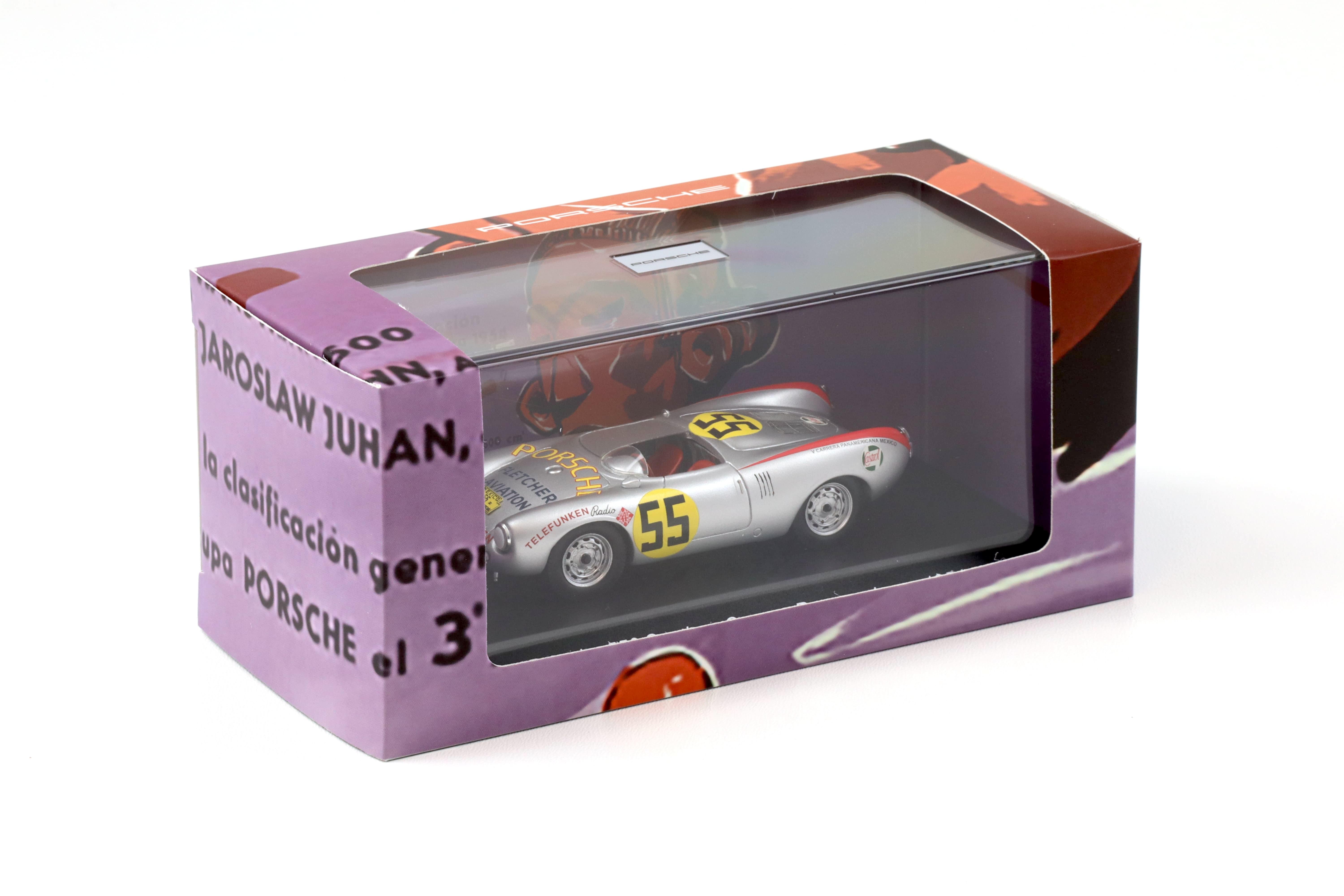 1:43 Spark Porsche 550 Spyder Carrera Panamericana 1954 #55 MAP Porsche Museum