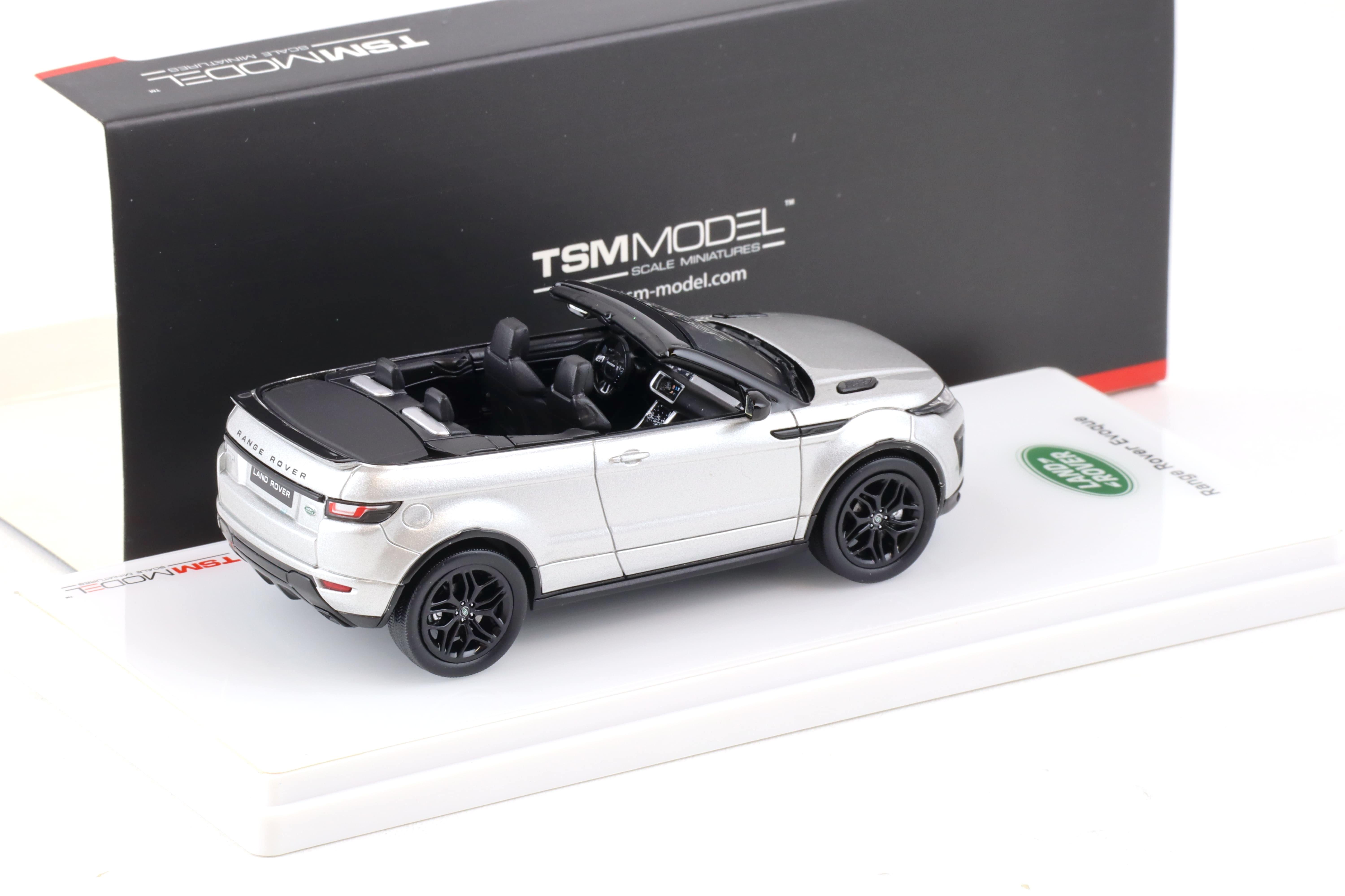 1:43 TSM Model Range Rover Evoque Convertible Indus silver TSM430156