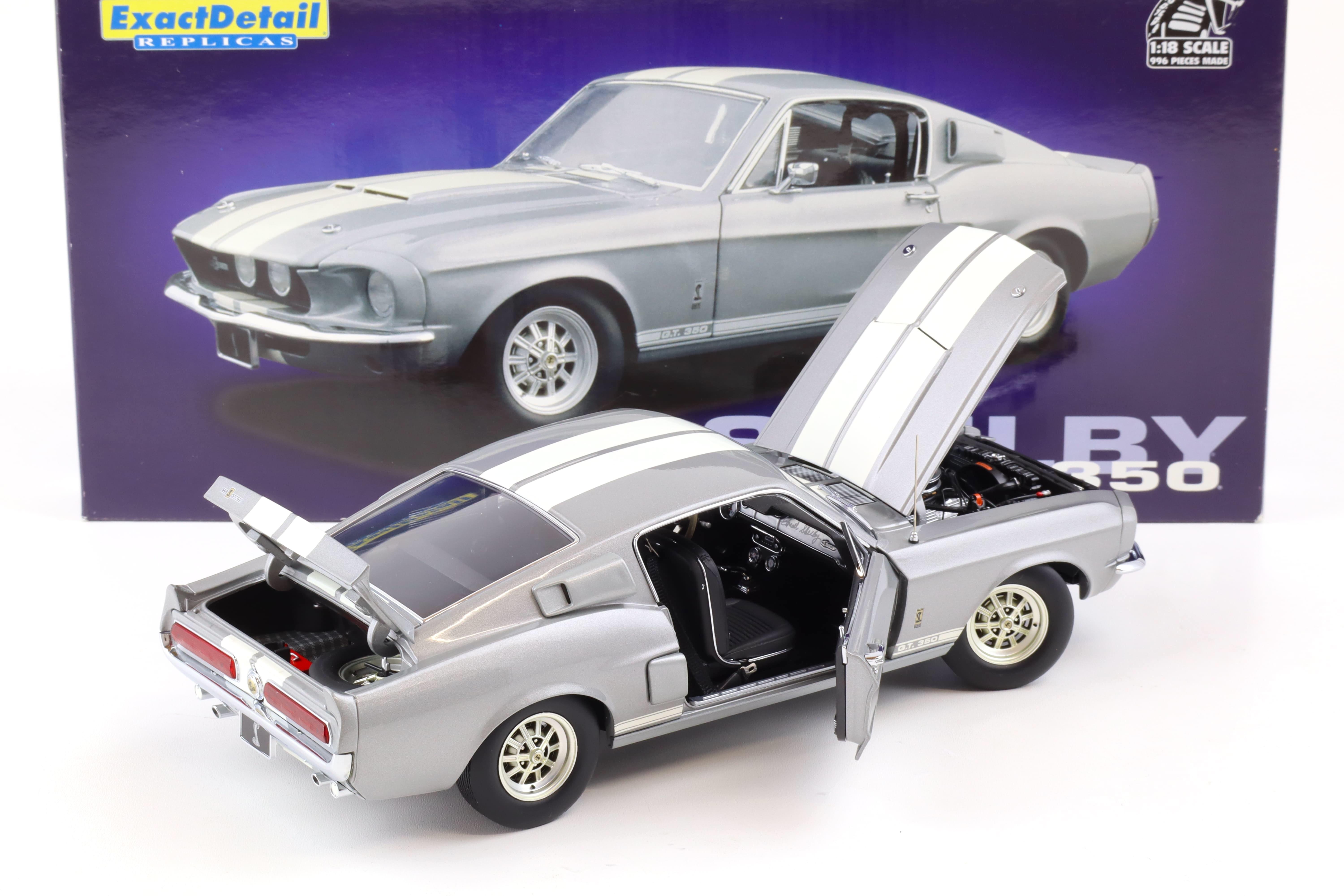 1:18 Exact Detail 1967 Shelby GT 350 Coupe 1967 grey metallic/ white stripes WCC710