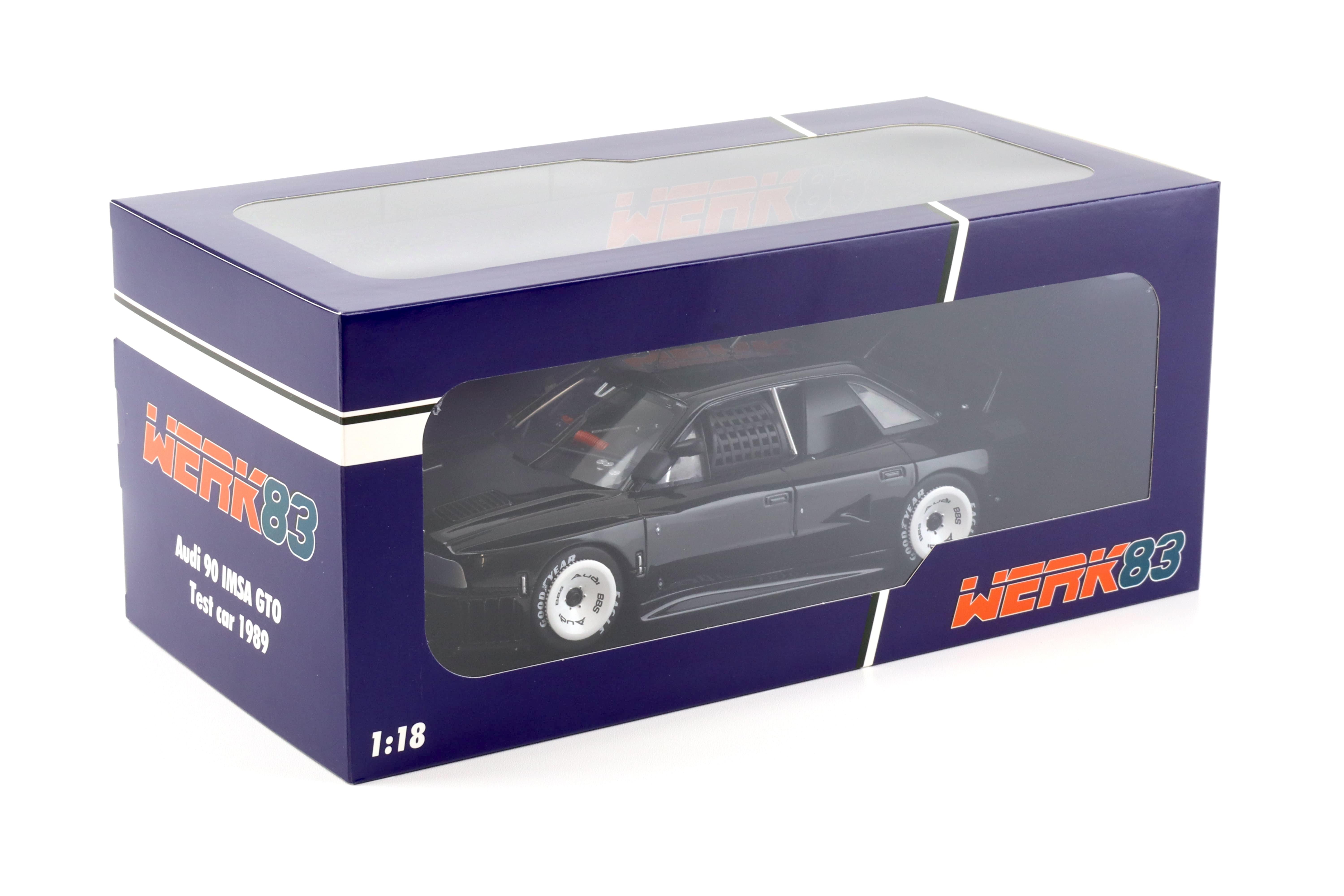 1:18 WERK83 Audi 90 IMSA GTO Test Car IMSA Series 1989 black 