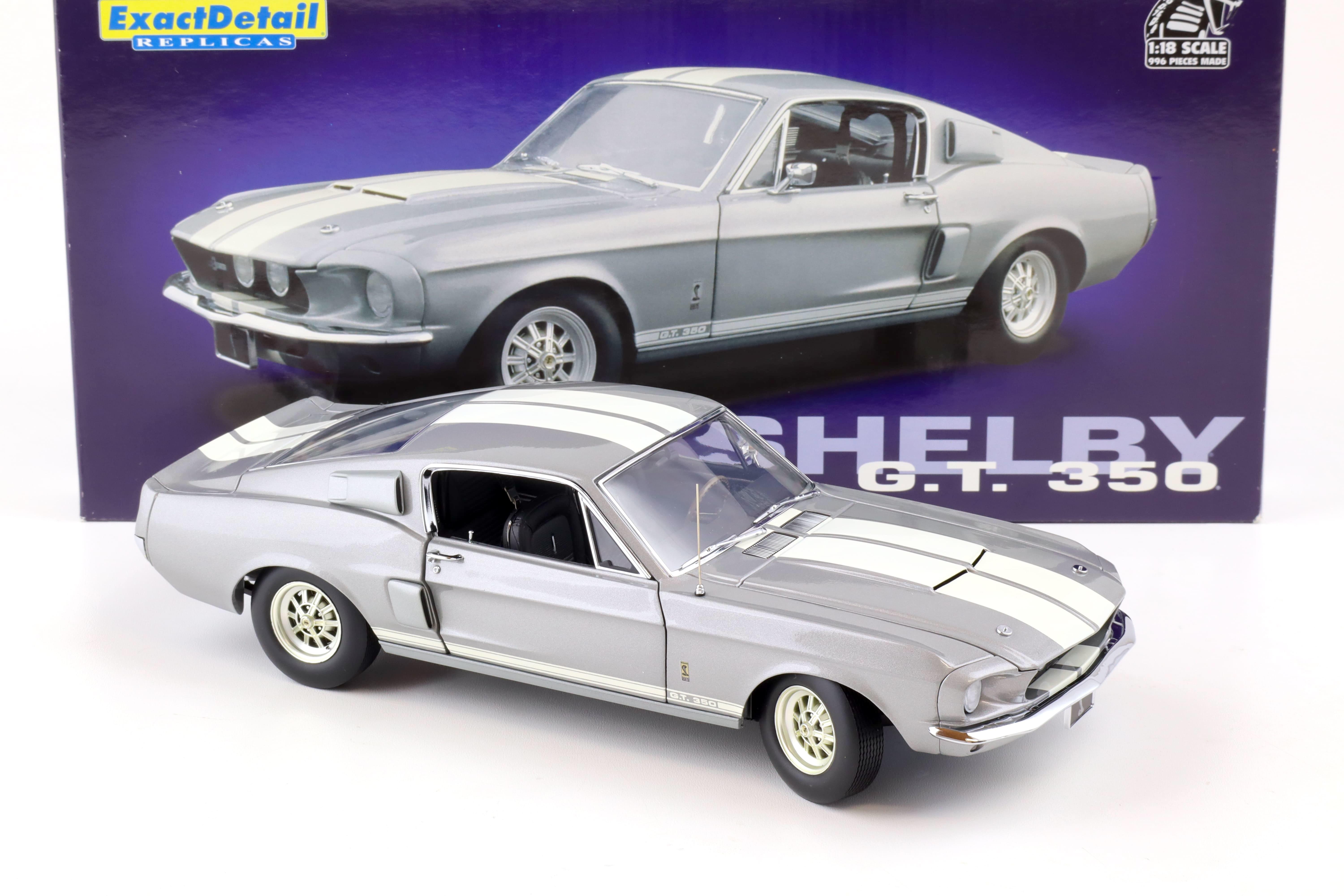 1:18 Exact Detail 1967 Shelby GT 350 Coupe 1967 grey metallic/ white stripes WCC710