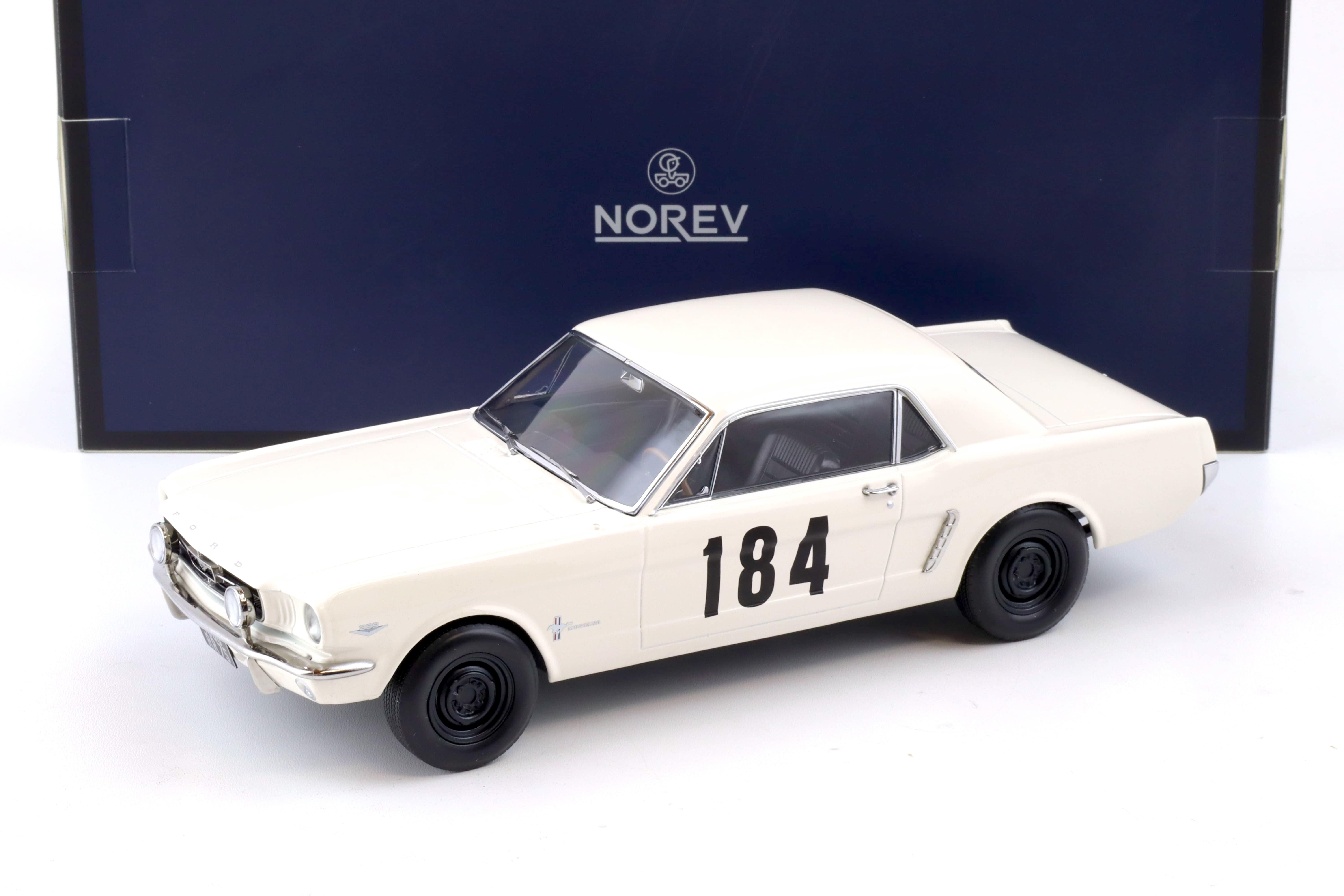 1:18 Norev Ford Mustang Hardtop Coupe 1965 Rally Monte Carlo #184 - Limited 500 pcs.
