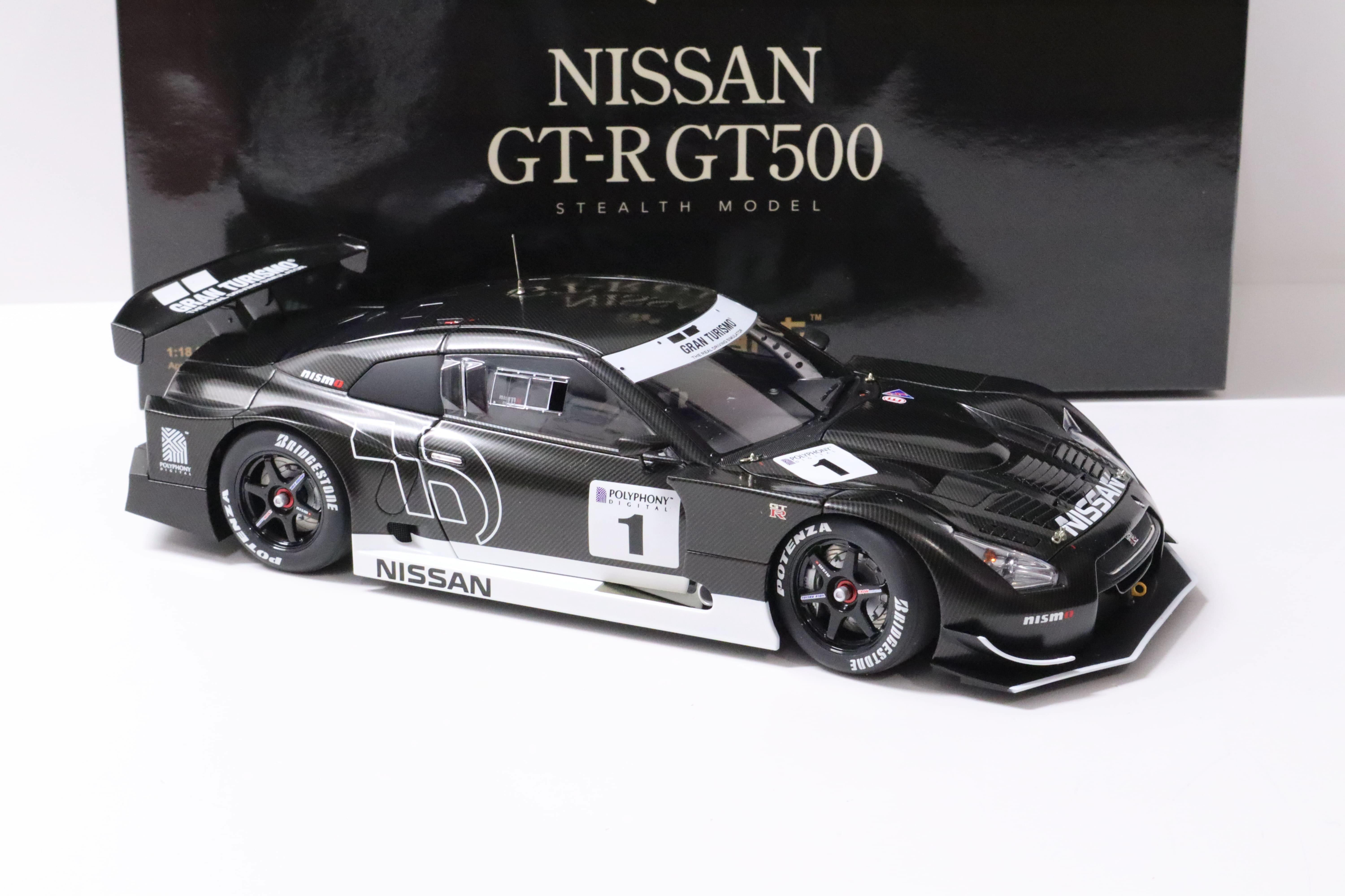 1:18 AUTOart Nissan GT-R GT500 Stealth Model Gran Turismo GT5 #1 Carbon