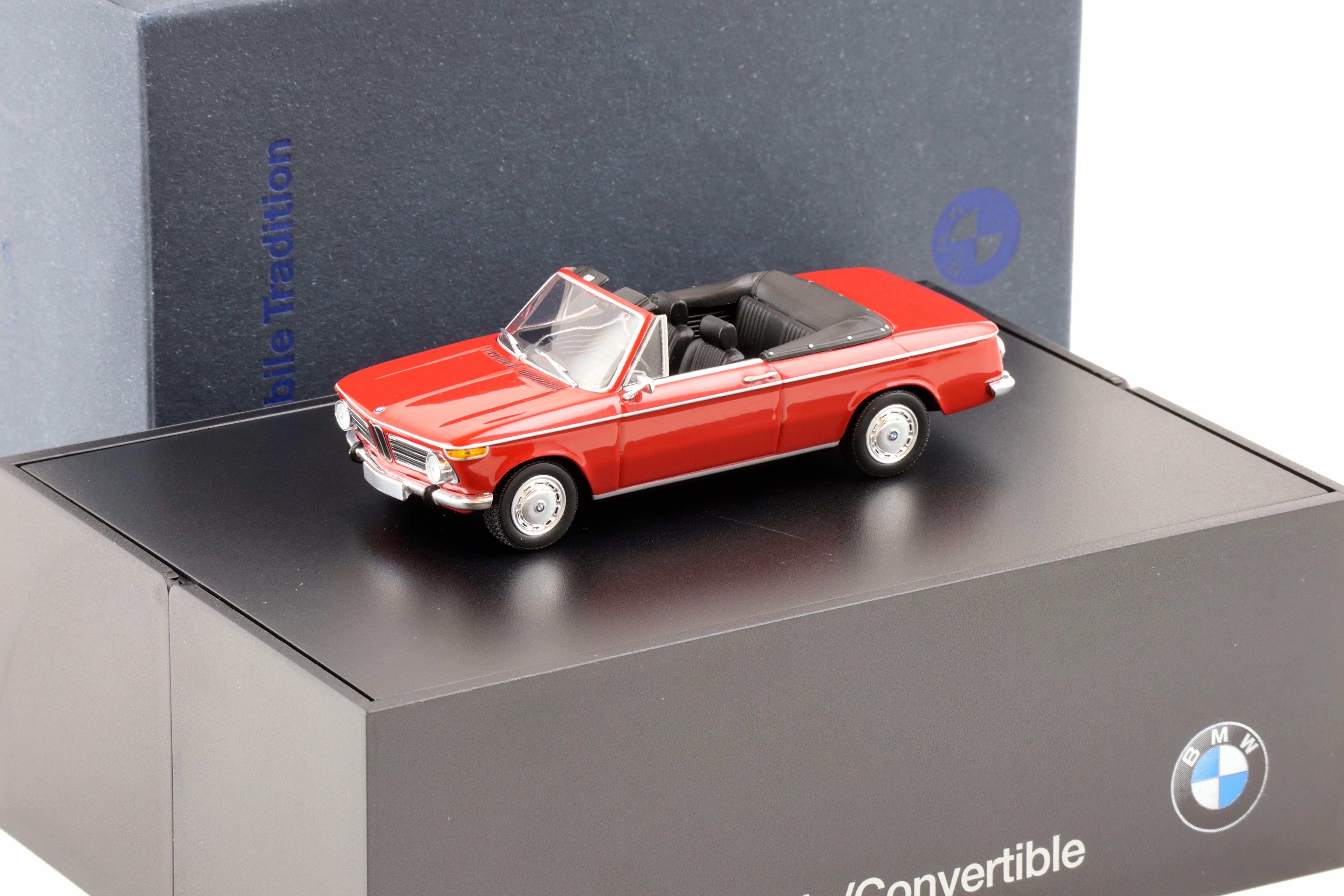 1:43 Minichamps BMW 1600 Convertible red DEALER VERSION