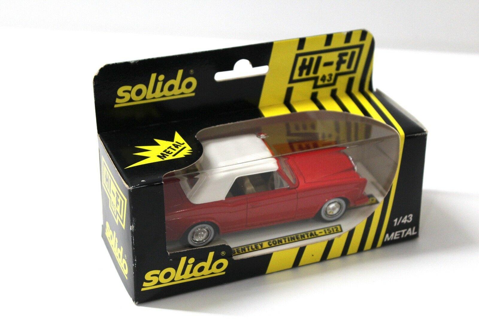1:43 Solido Bentley Continental Cabriolet red/white