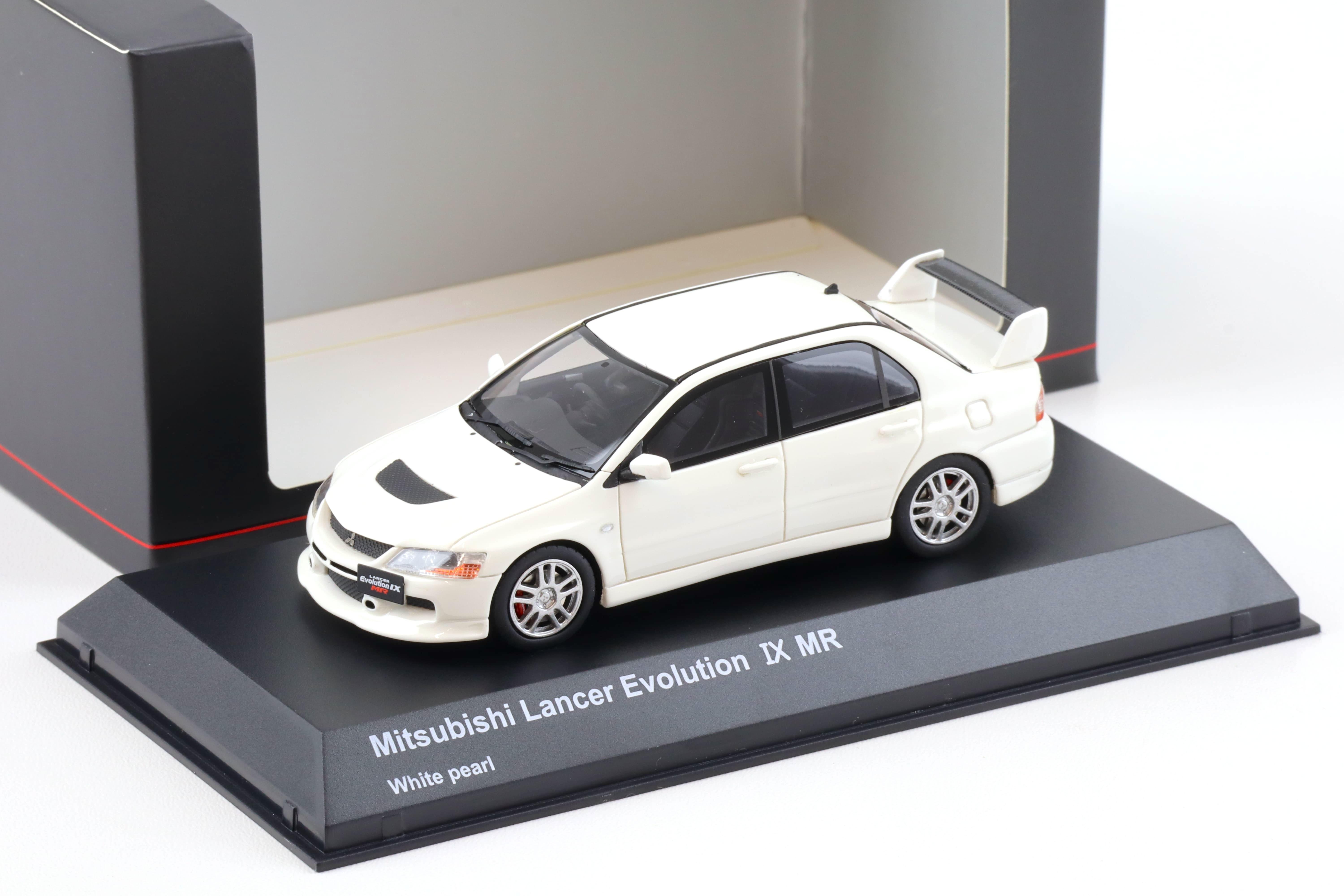 1:43 Kyosho Mitsubishi Lancer Evolution IX MR white pearl KSR43111W