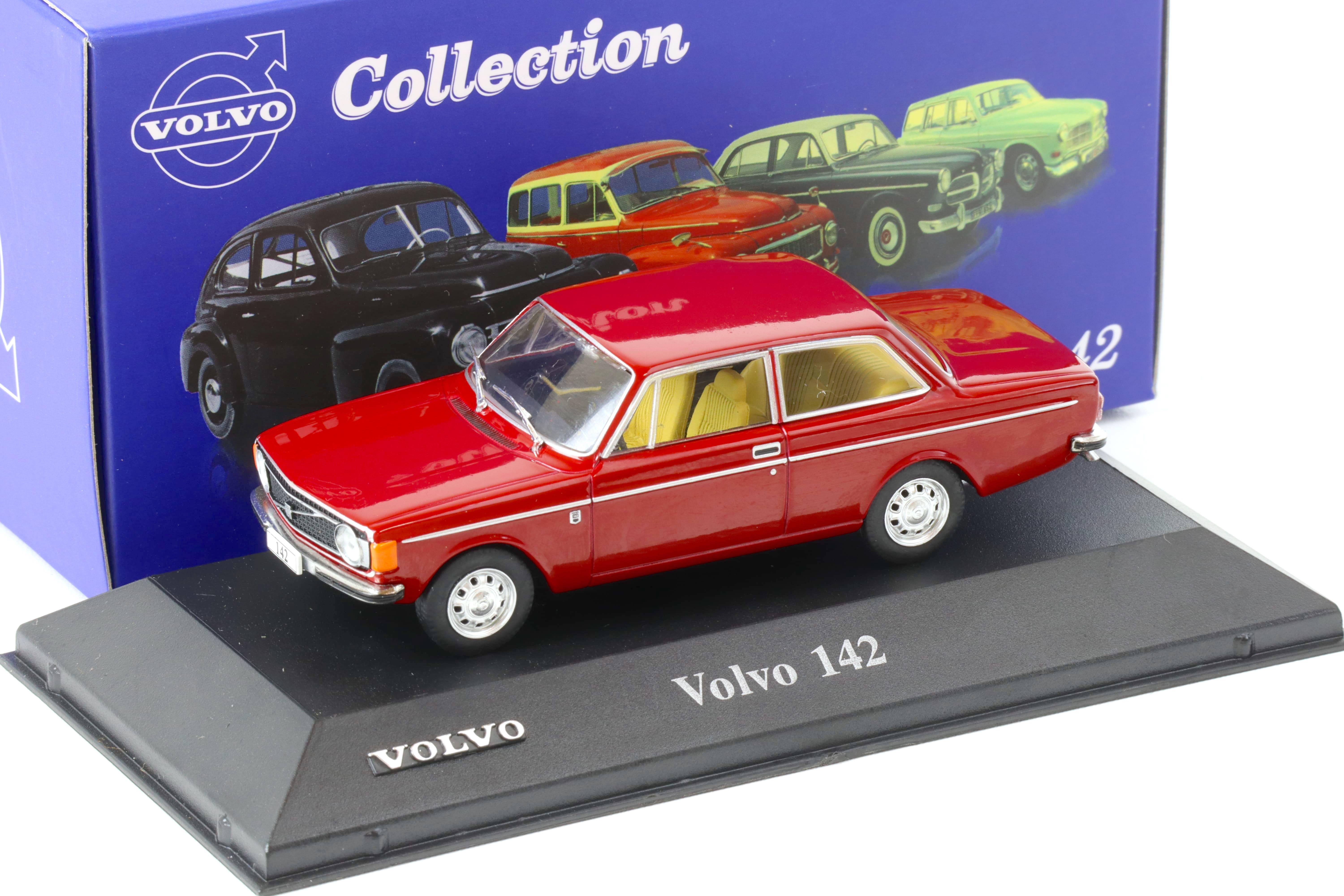 1:43 Atlas IXO Volvo Collection 1973 Volvo 142 red