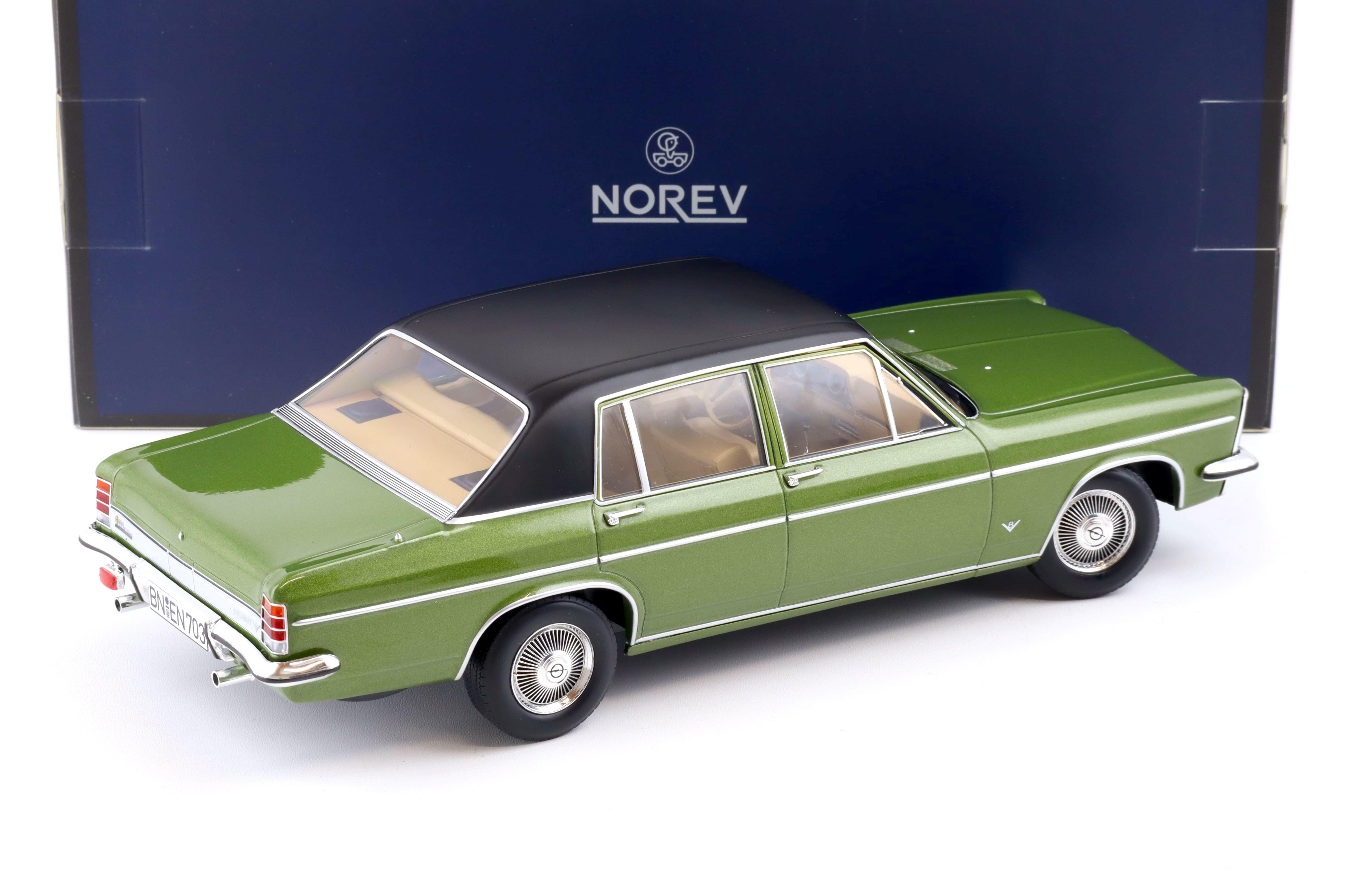 1:18 Norev Opel Diplomat V8 Limousine 1969 green metallic - Limited 300 pcs.