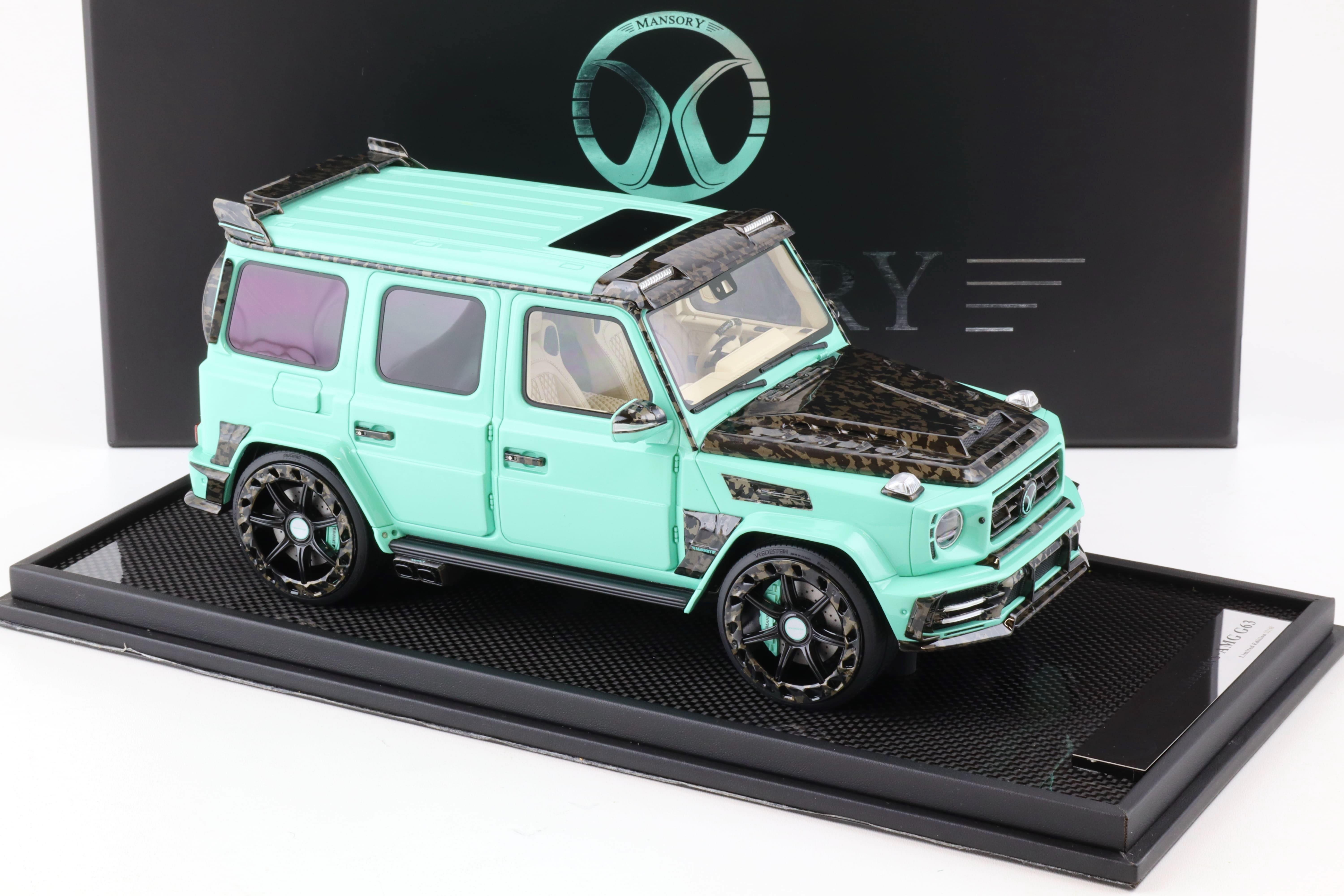 1:18 Motorhelix Mercedes G-Class G63 AMG Mansory blue - Limited 49 pcs.