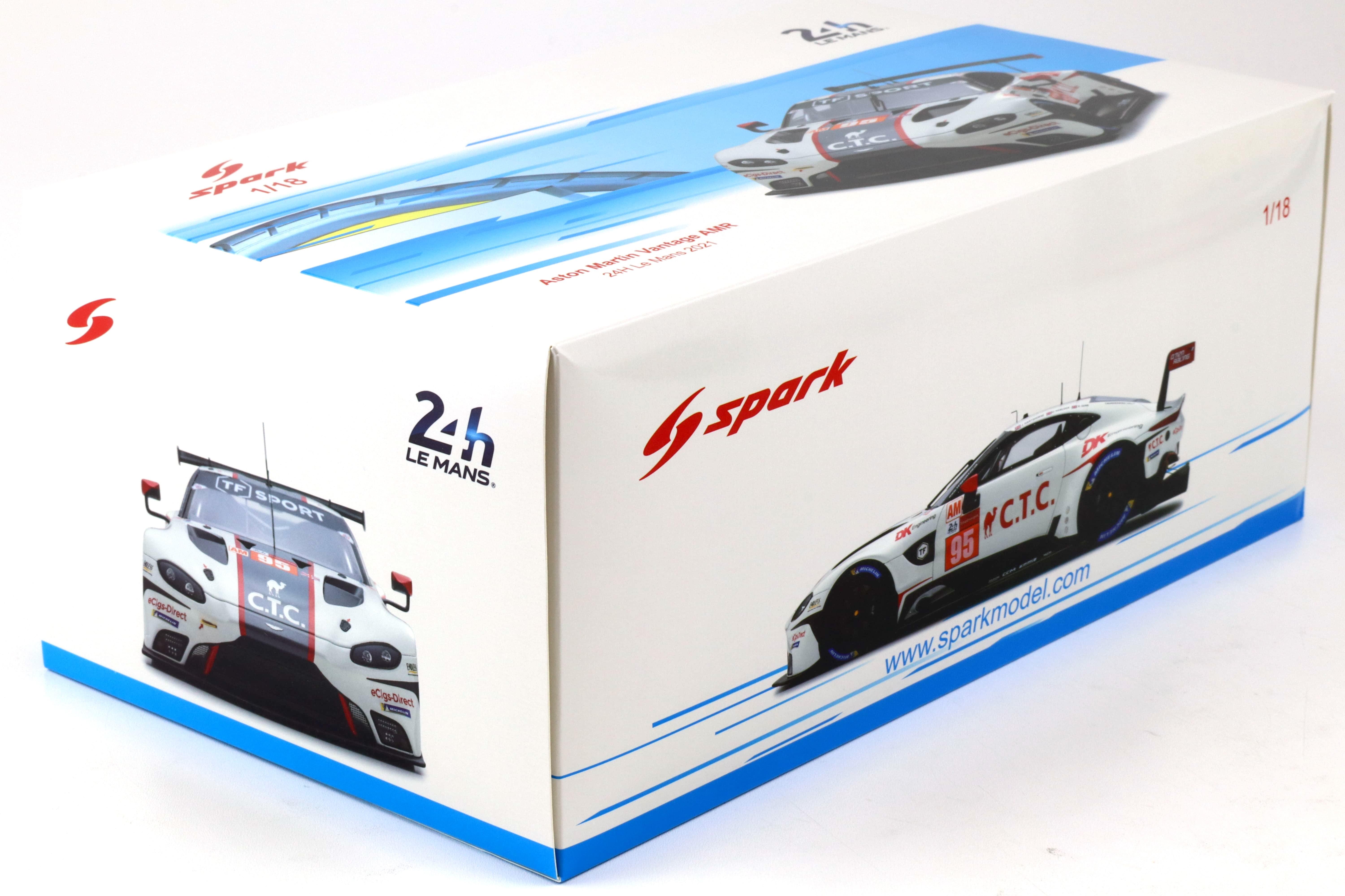 1:18 Spark Aston Martin Vantage AMR #95 Le Mans 2021 Hartshorne/ Hancock/ Gunn