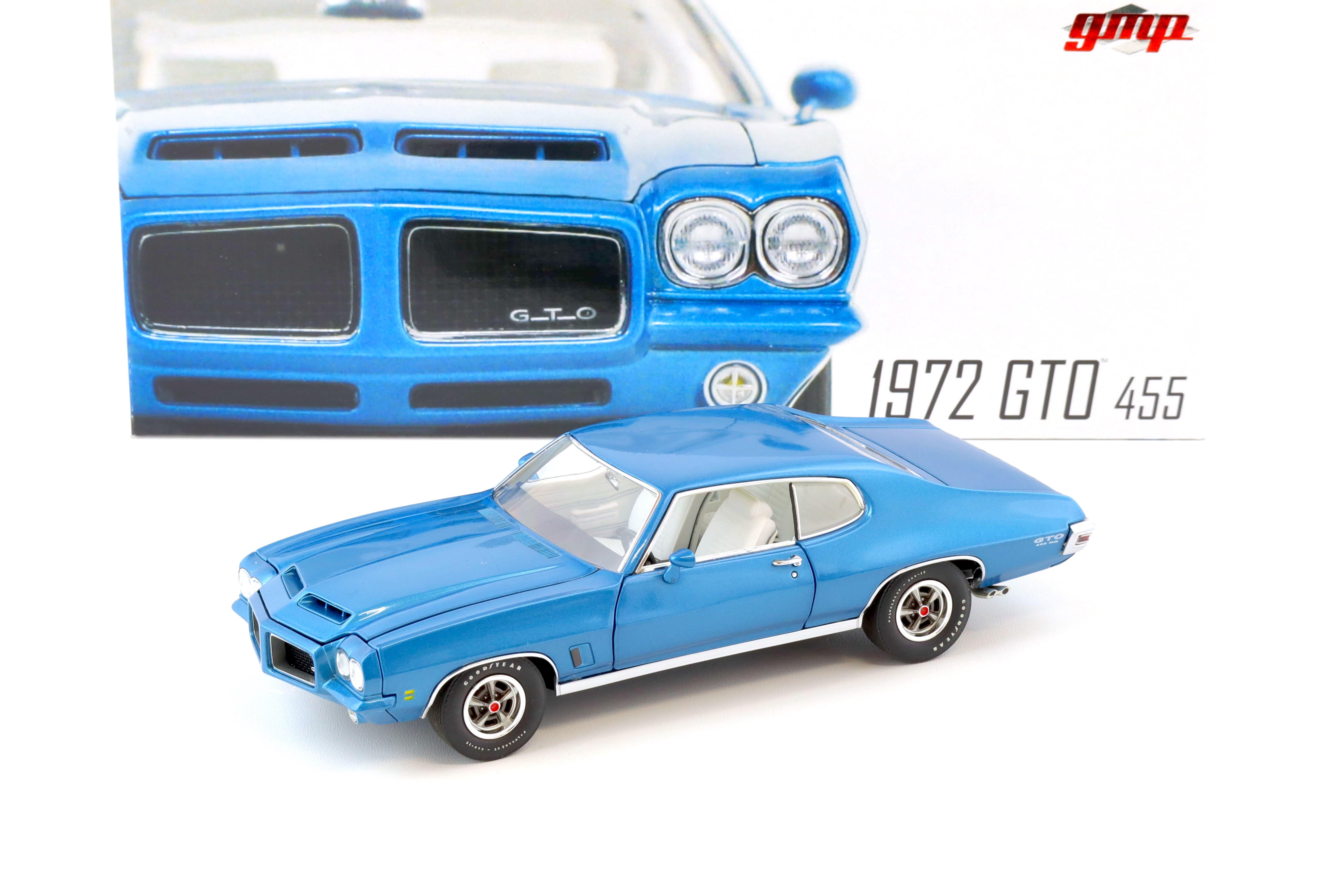 1:24 GMP 1972 Pontiac GTO 455 Coupe blue metallic G2401203