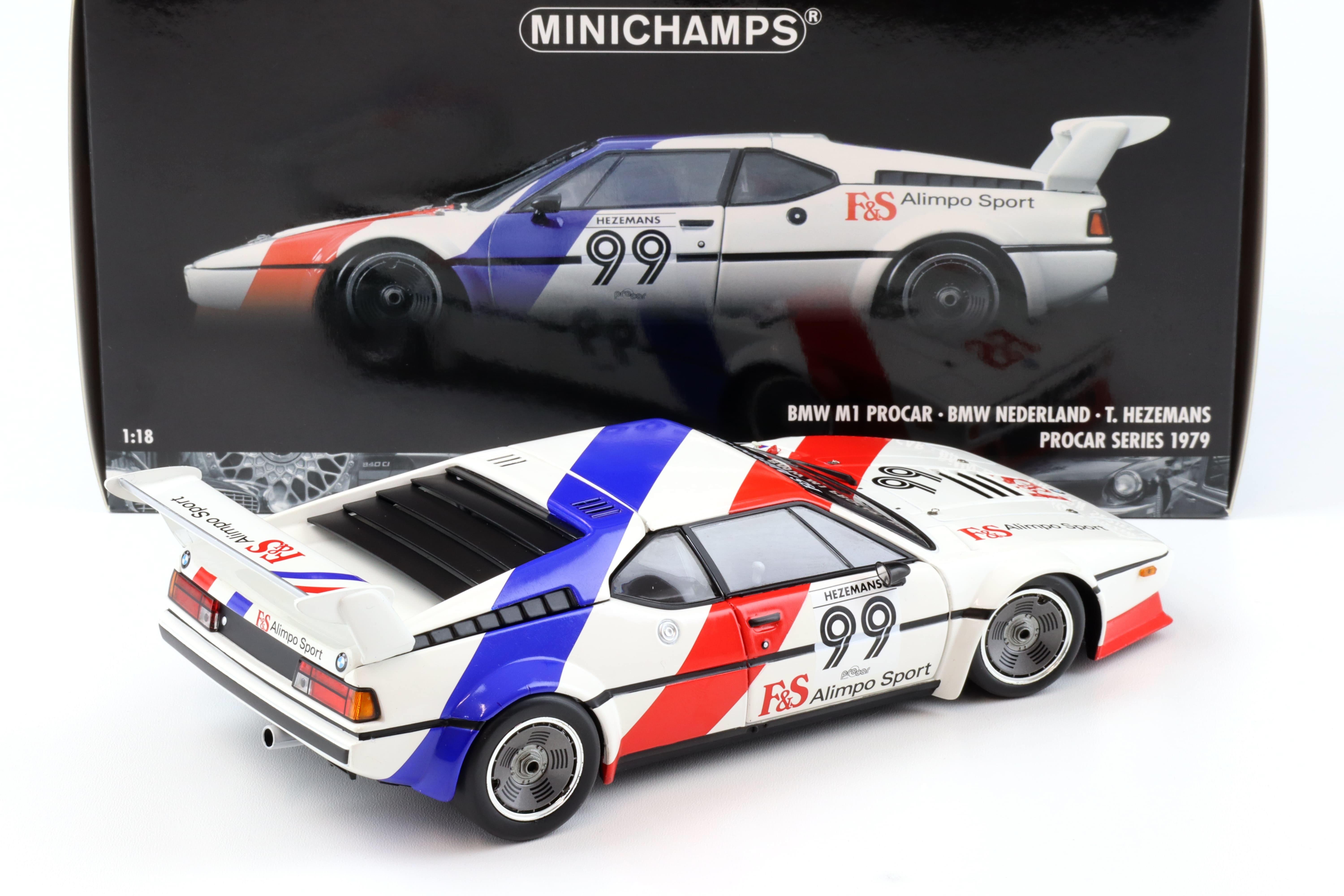 1:18 Minichamps BMW M1 Procar BMW Nederland #99 T.Hezemans Procar Series 1979