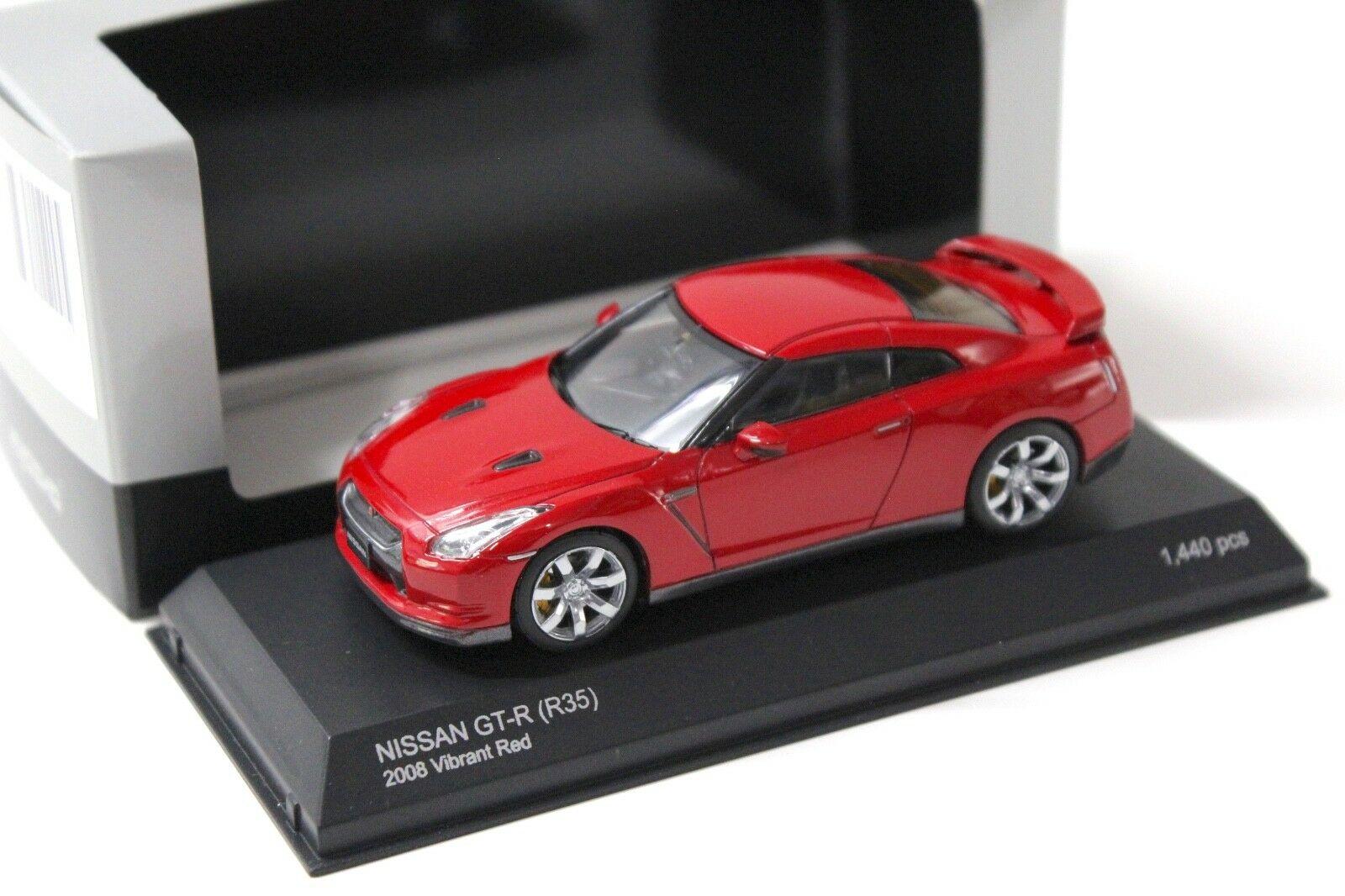 1:43 Kyosho Nissan GT-R R35 Vibrant red 2008