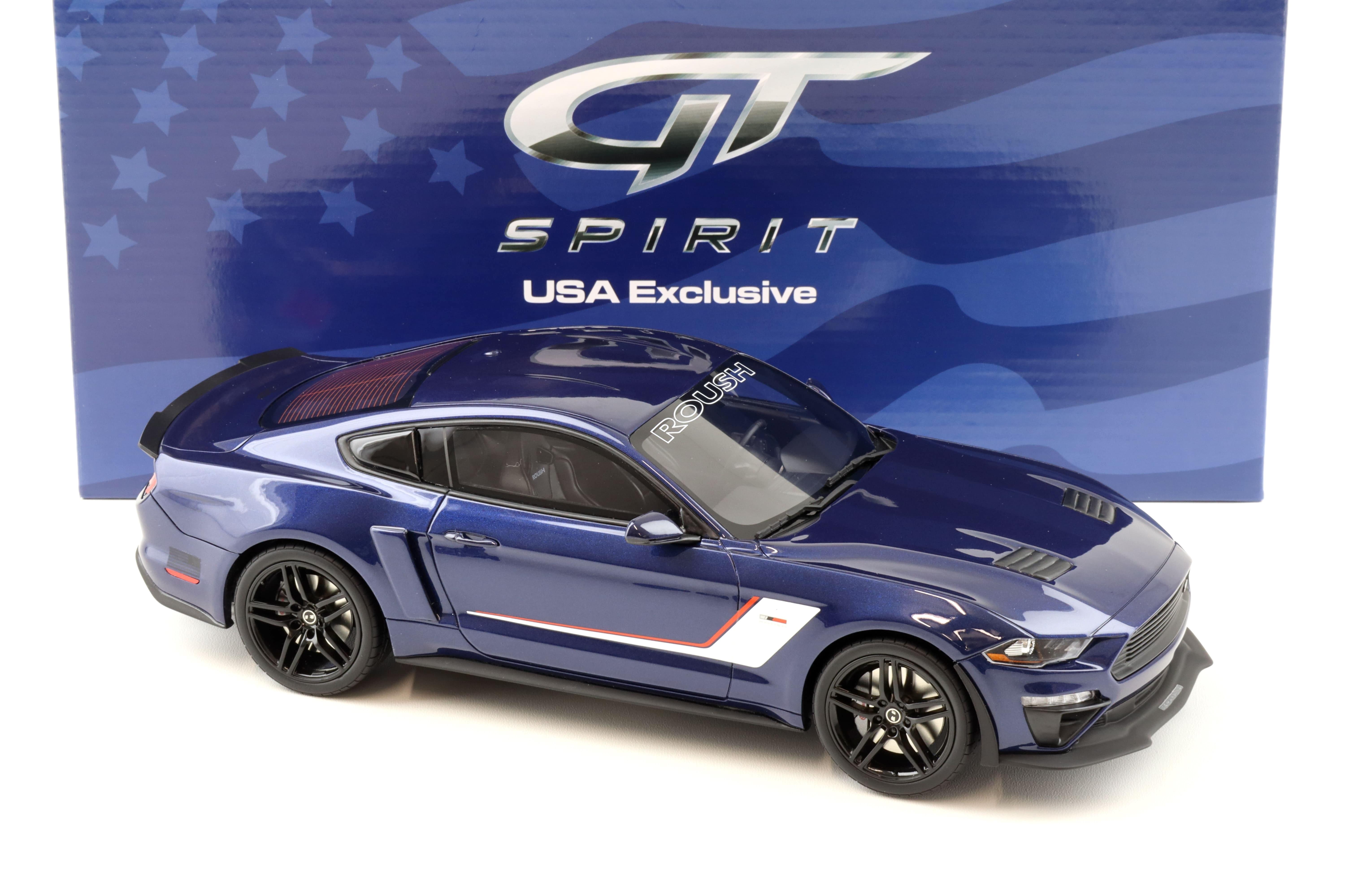 1:18 GT Spirit ACME US020 Roush Stage 3 Ford Mustang Coupe 2019 blue/ white