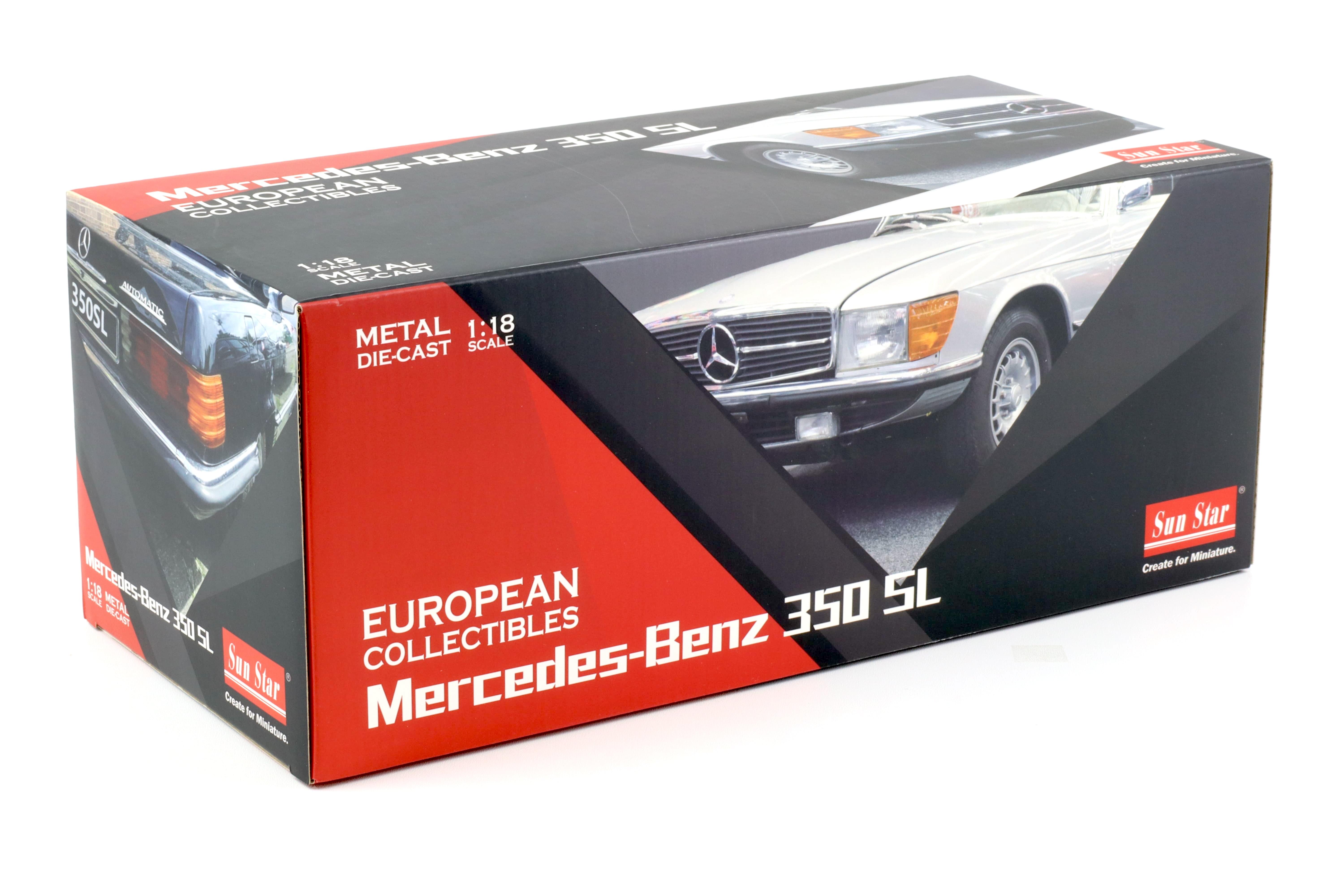 1:18 Sun Star Mercedes 350SL W107 Hardtop ivory 1977