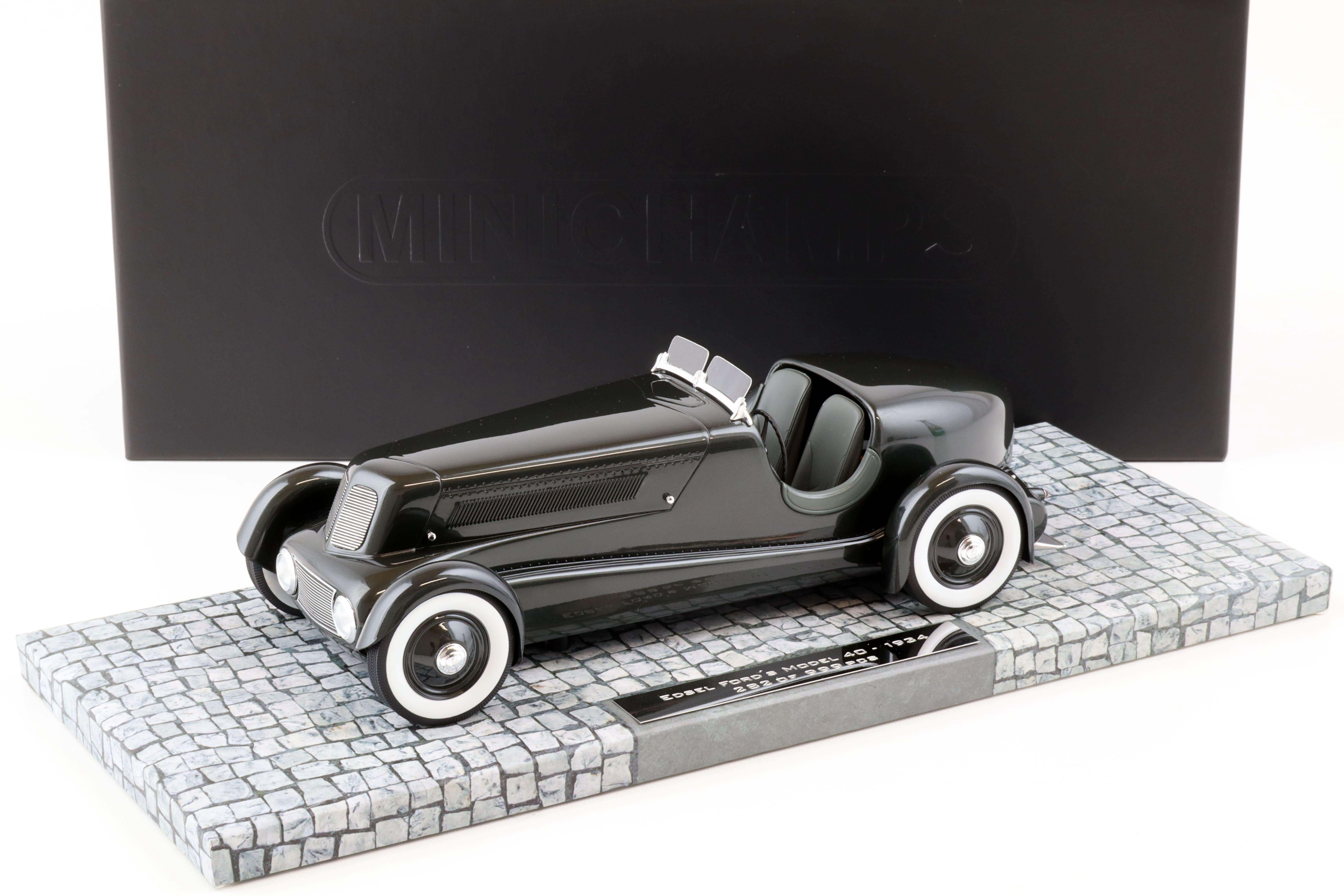 1:18 Minichamps 1934 Edsel Ford's Model 40 Special Roadster gun grey