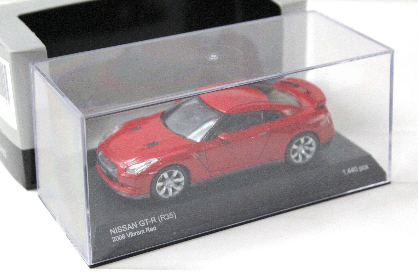 1:43 Kyosho Nissan GT-R R35 Vibrant red 2008
